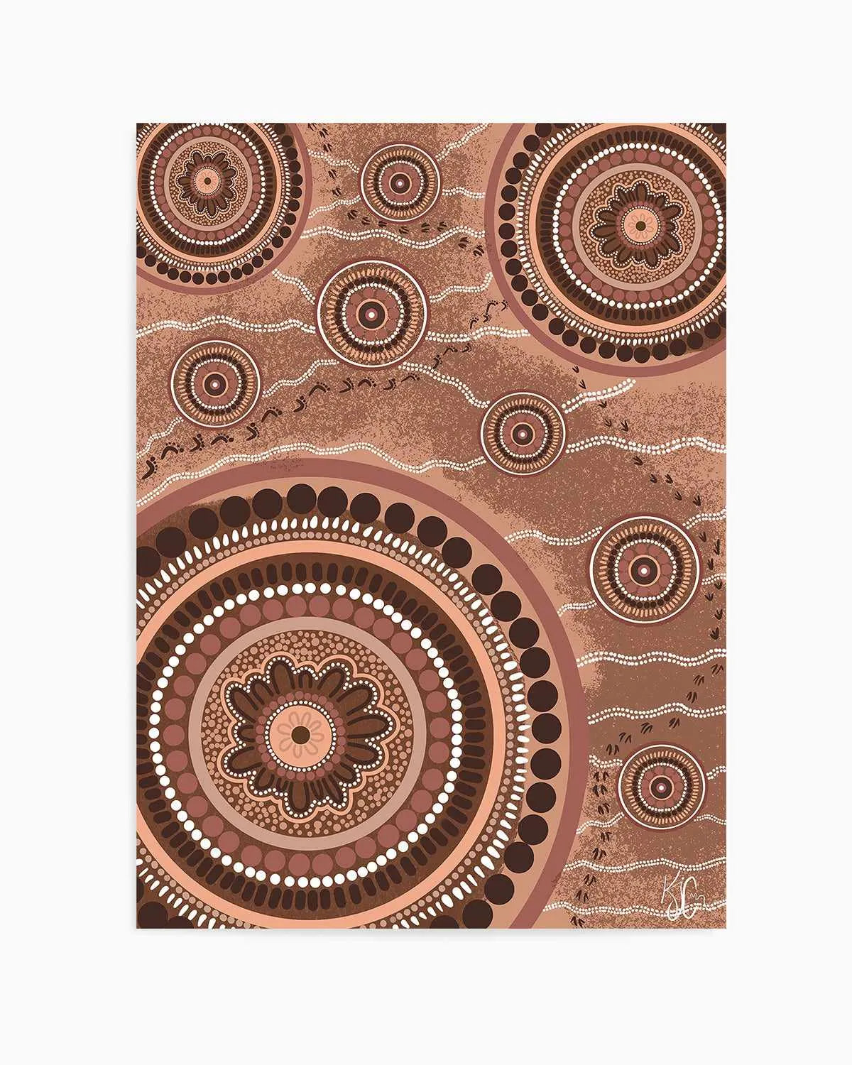 Beneath Our Feet by Kiz Costelloe Art Print from Olive et Oriel where you can shop wallpaper and artworks online