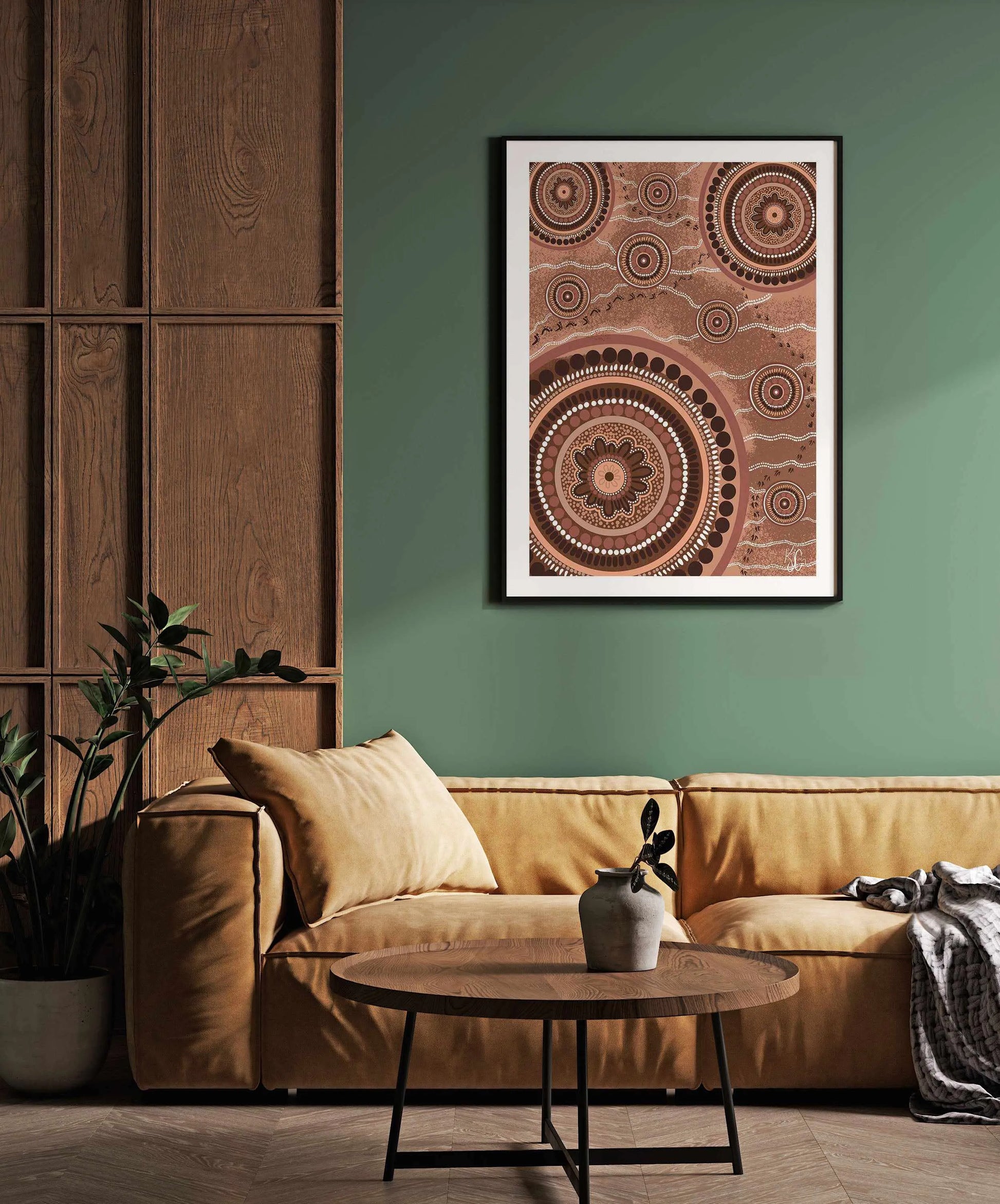 Beneath Our Feet by Kiz Costelloe Art Print from Olive et Oriel where you can shop wallpaper and artworks online