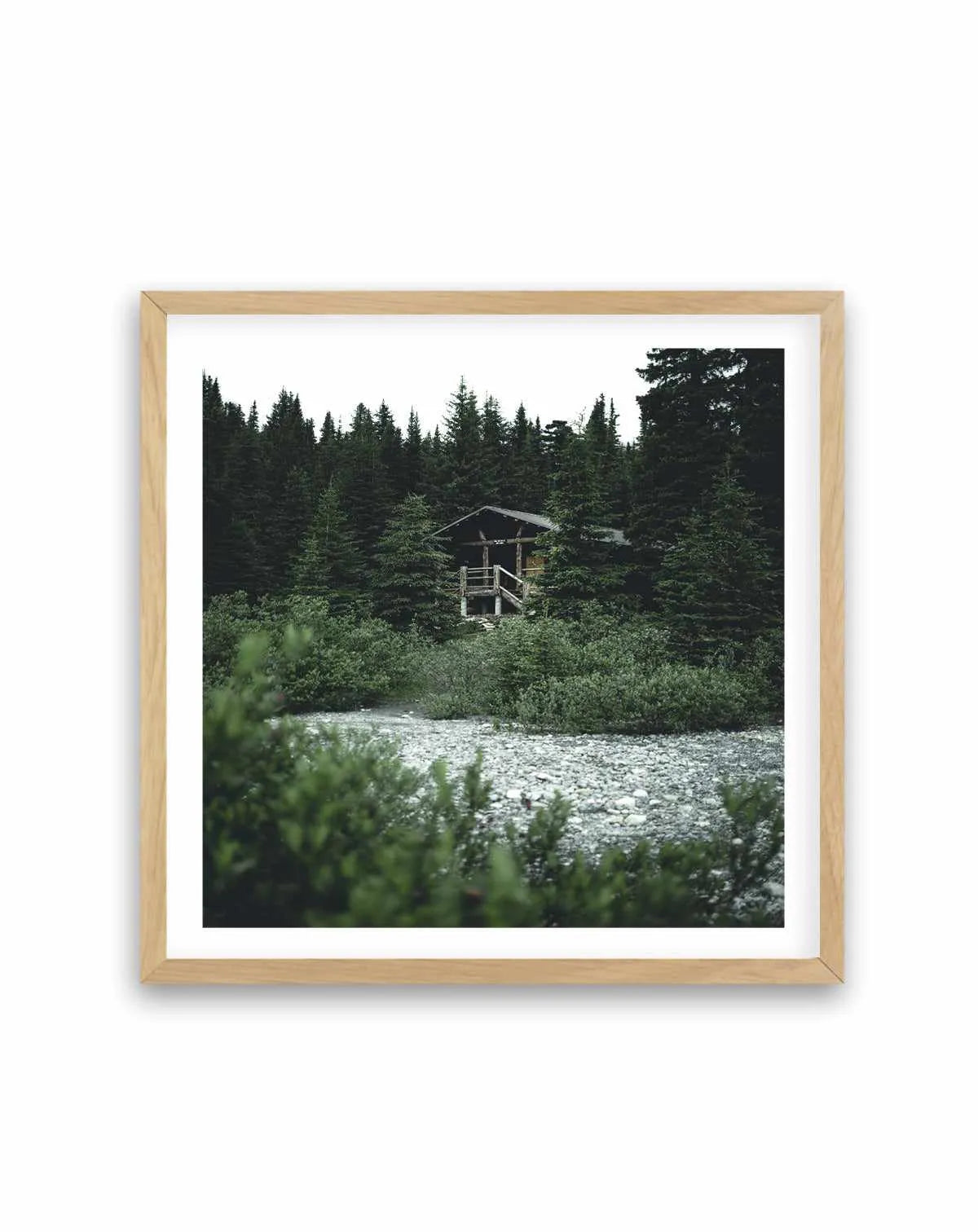 Berg Lake Cabin by Kalen X | Art Print from Olive et Oriel where you can shop wallpaper and artworks online