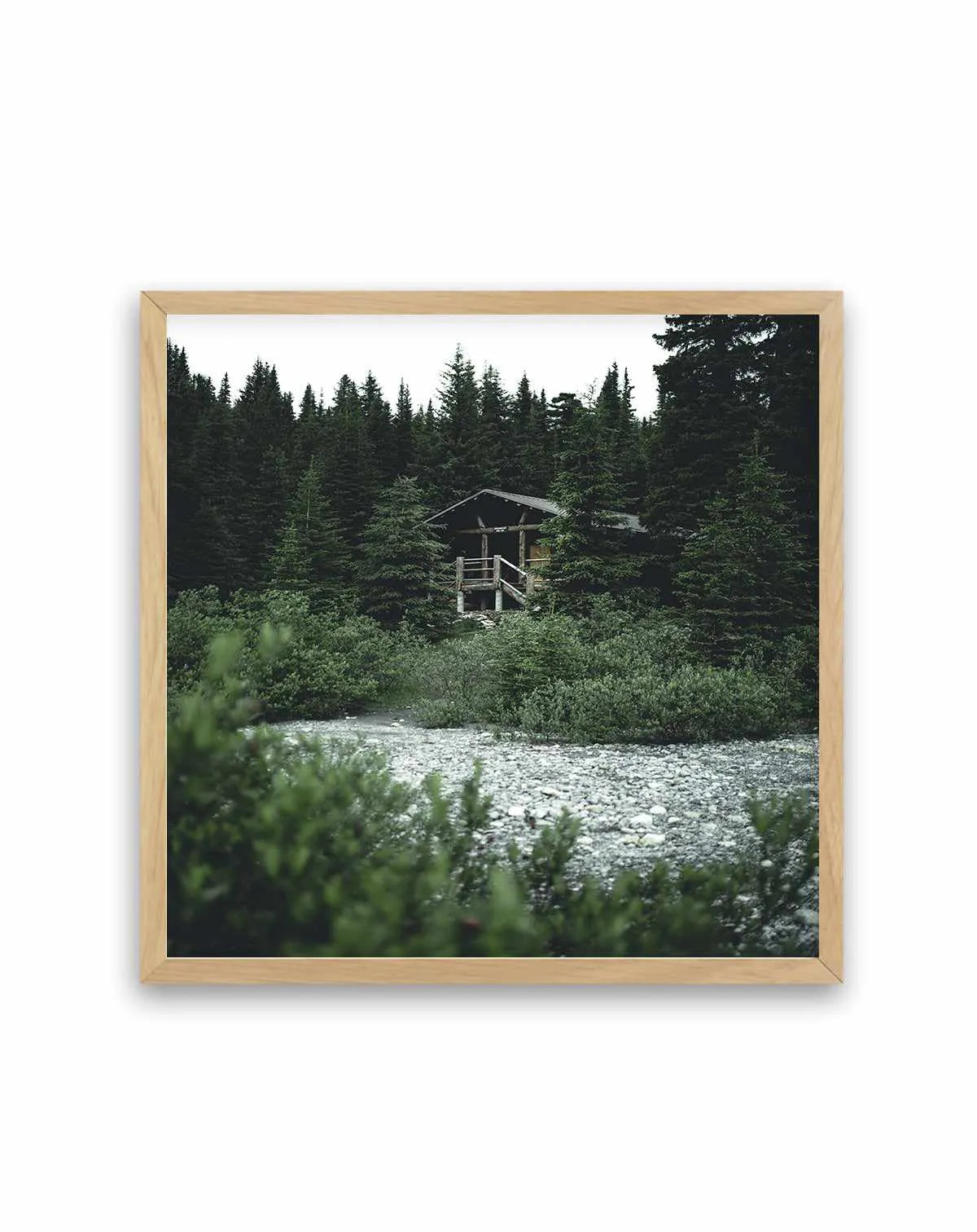 Berg Lake Cabin by Kalen X | Art Print from Olive et Oriel where you can shop wallpaper and artworks online