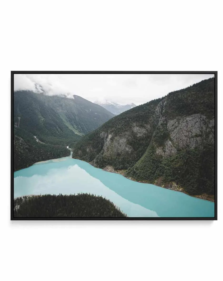 Berg Lake II by Kalen X | Framed Canvas Art Print from Olive et Oriel where you can shop wallpaper and artworks online