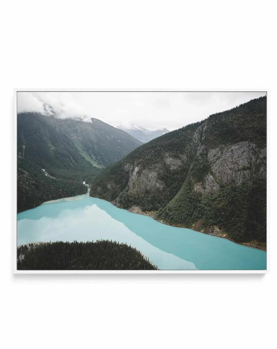 Berg Lake II by Kalen X | Framed Canvas Art Print from Olive et Oriel where you can shop wallpaper and artworks online