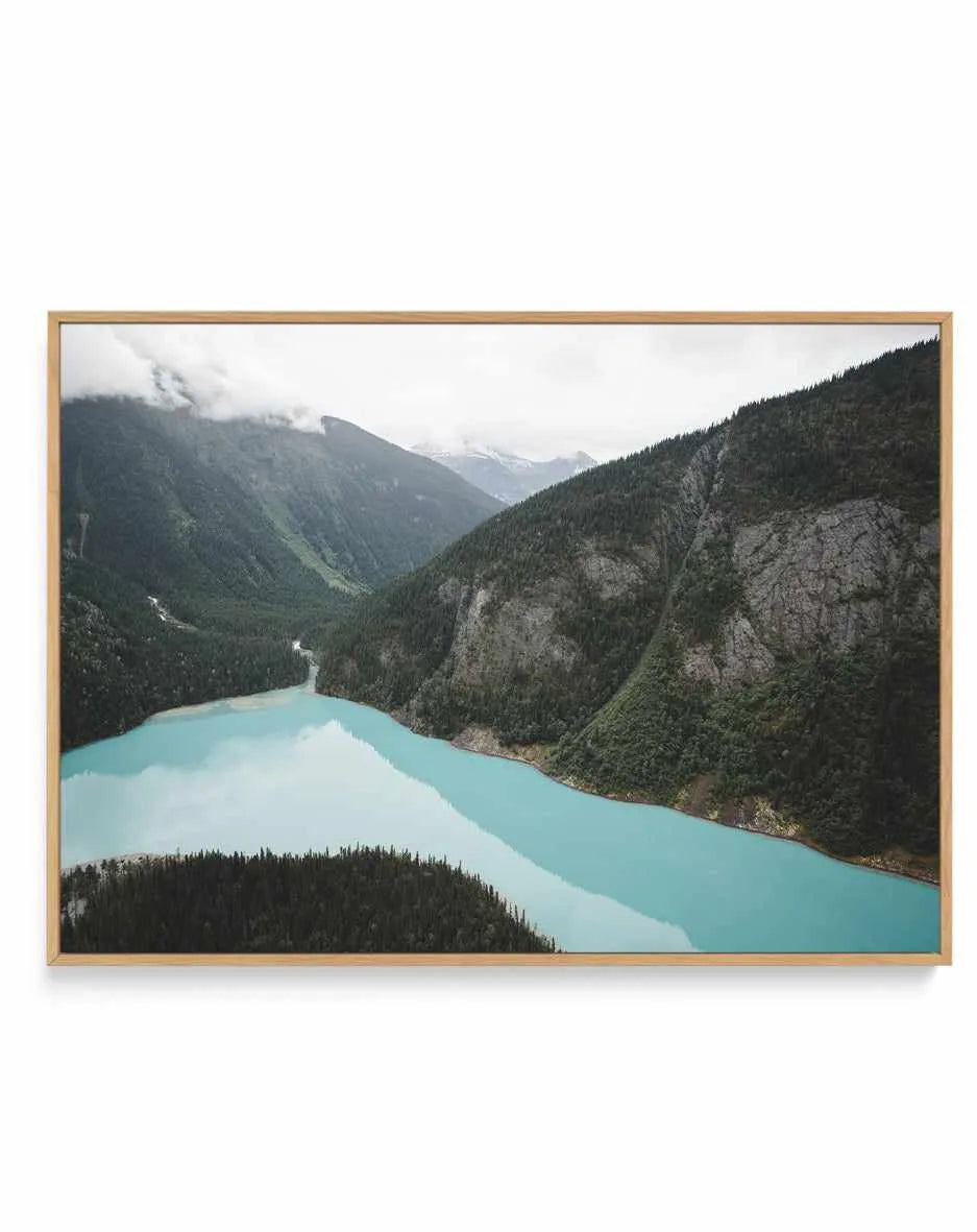 Berg Lake II by Kalen X | Framed Canvas Art Print from Olive et Oriel where you can shop wallpaper and artworks online