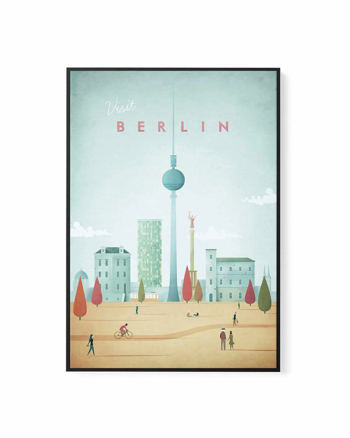 Berlin by Henry Rivers | Framed Canvas Art Print from Olive et Oriel where you can shop wallpaper and artworks online