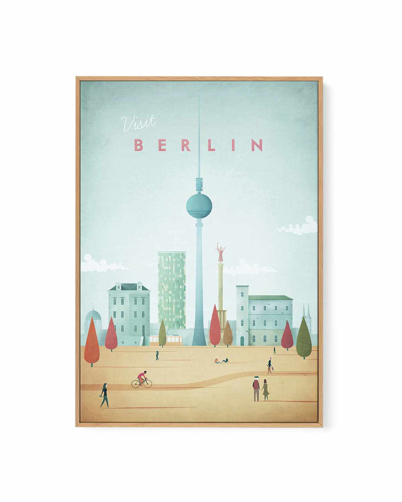 Berlin by Henry Rivers | Framed Canvas Art Print