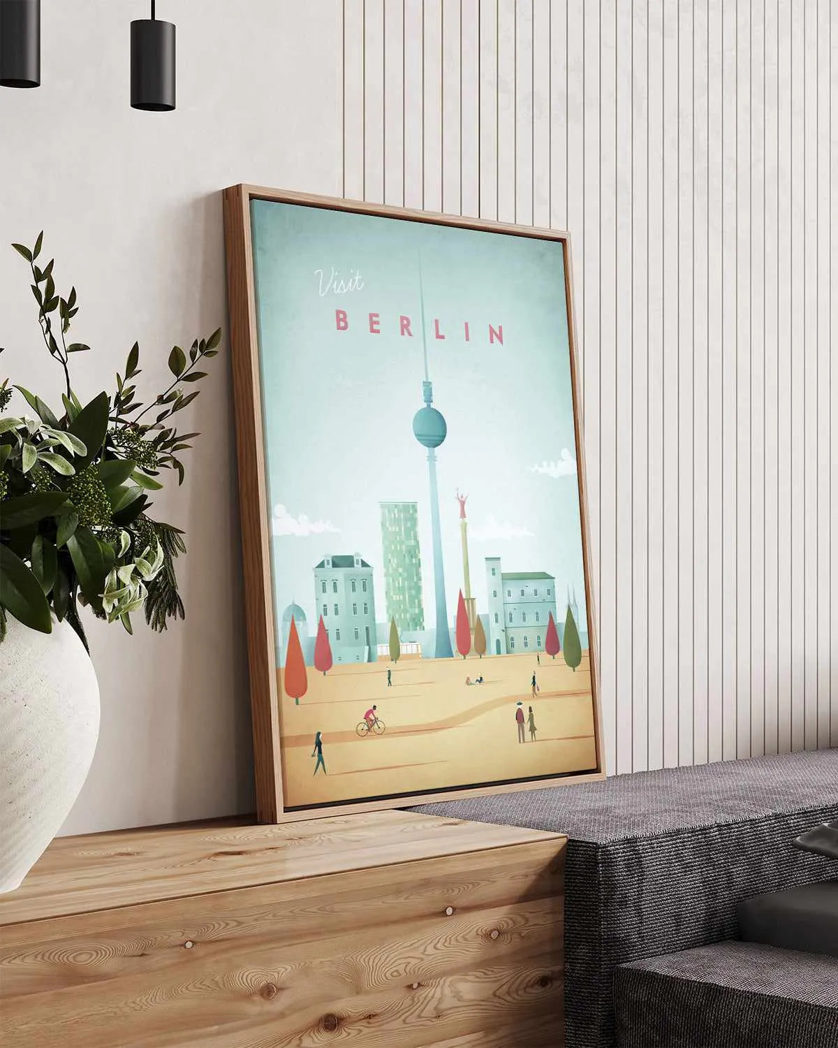 Berlin by Henry Rivers | Framed Canvas Art Print from Olive et Oriel where you can shop wallpaper and artworks online