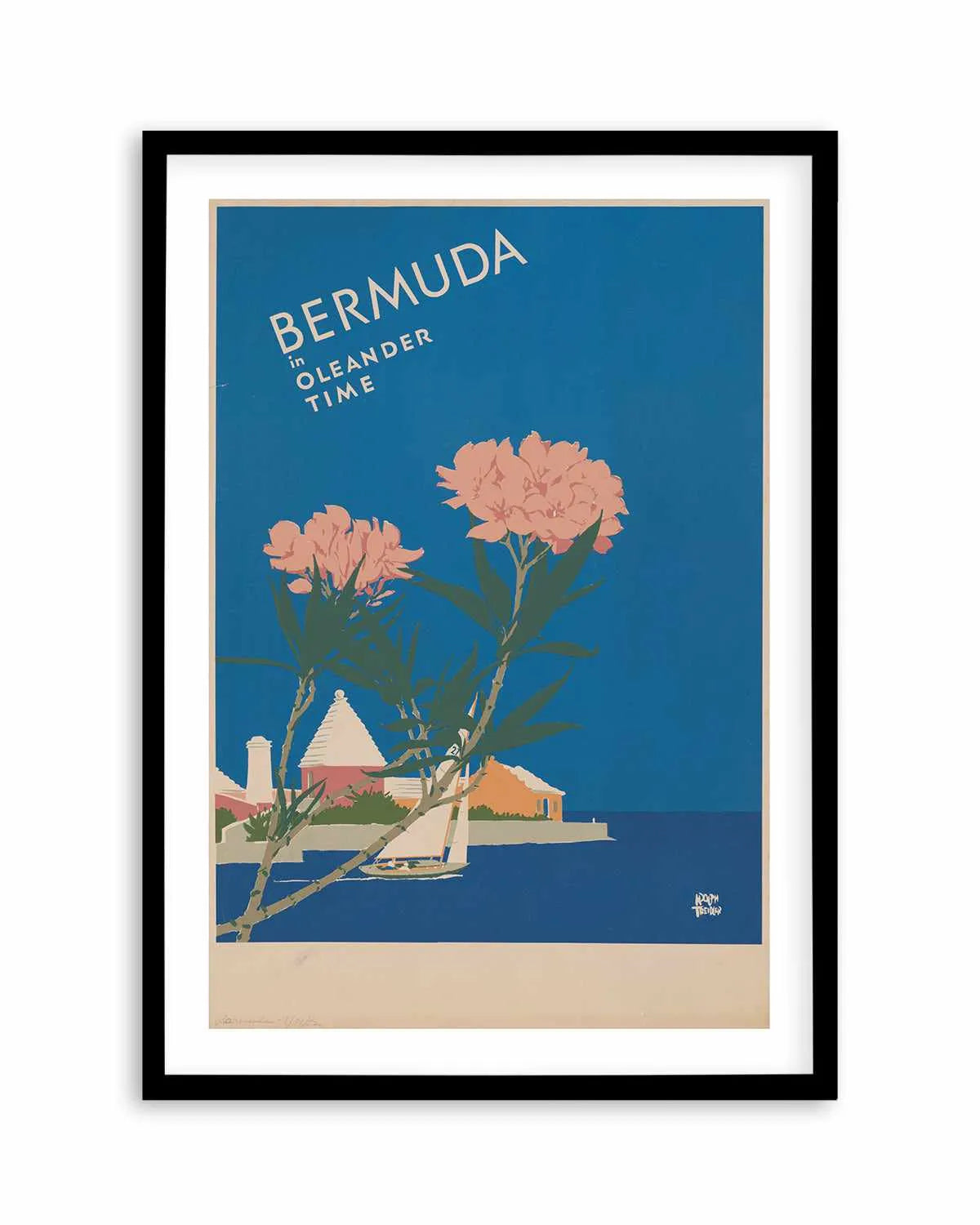 Bermuda Vintage Poster Art Print from Olive et Oriel where you can shop wallpaper and artworks online