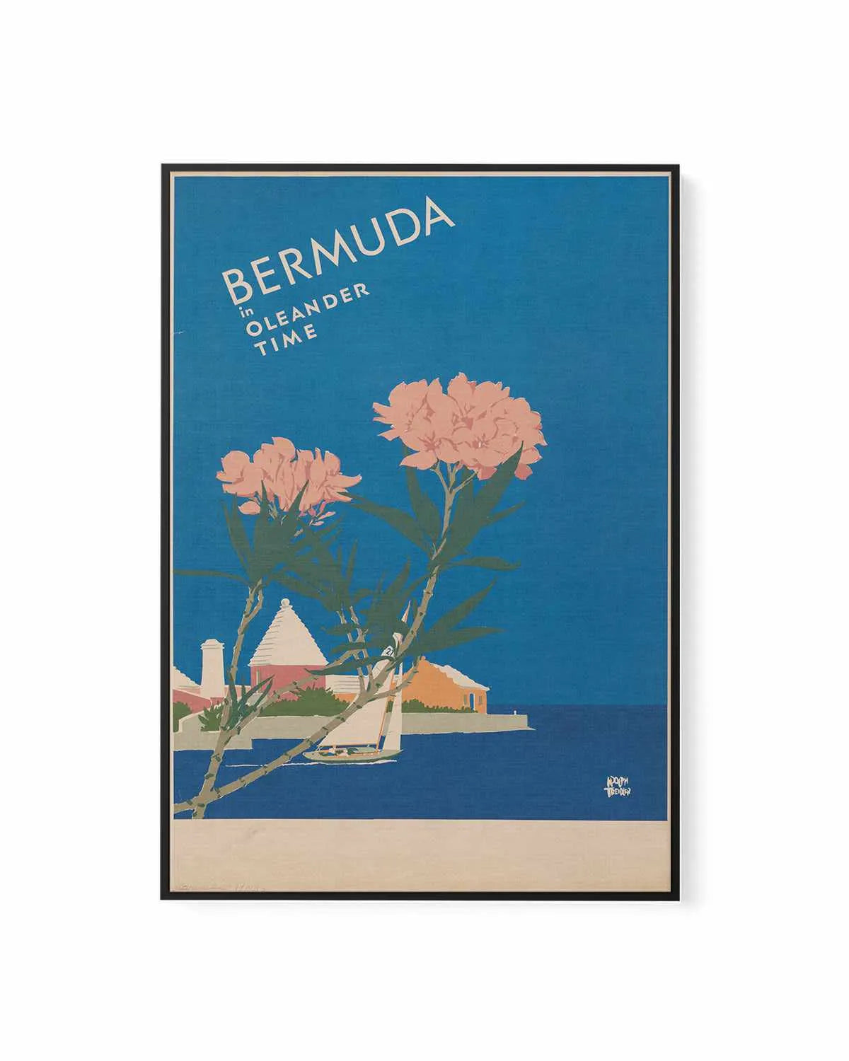 Bermuda Vintage Poster | Framed Canvas Art Print from Olive et Oriel where you can shop wallpaper and artworks online