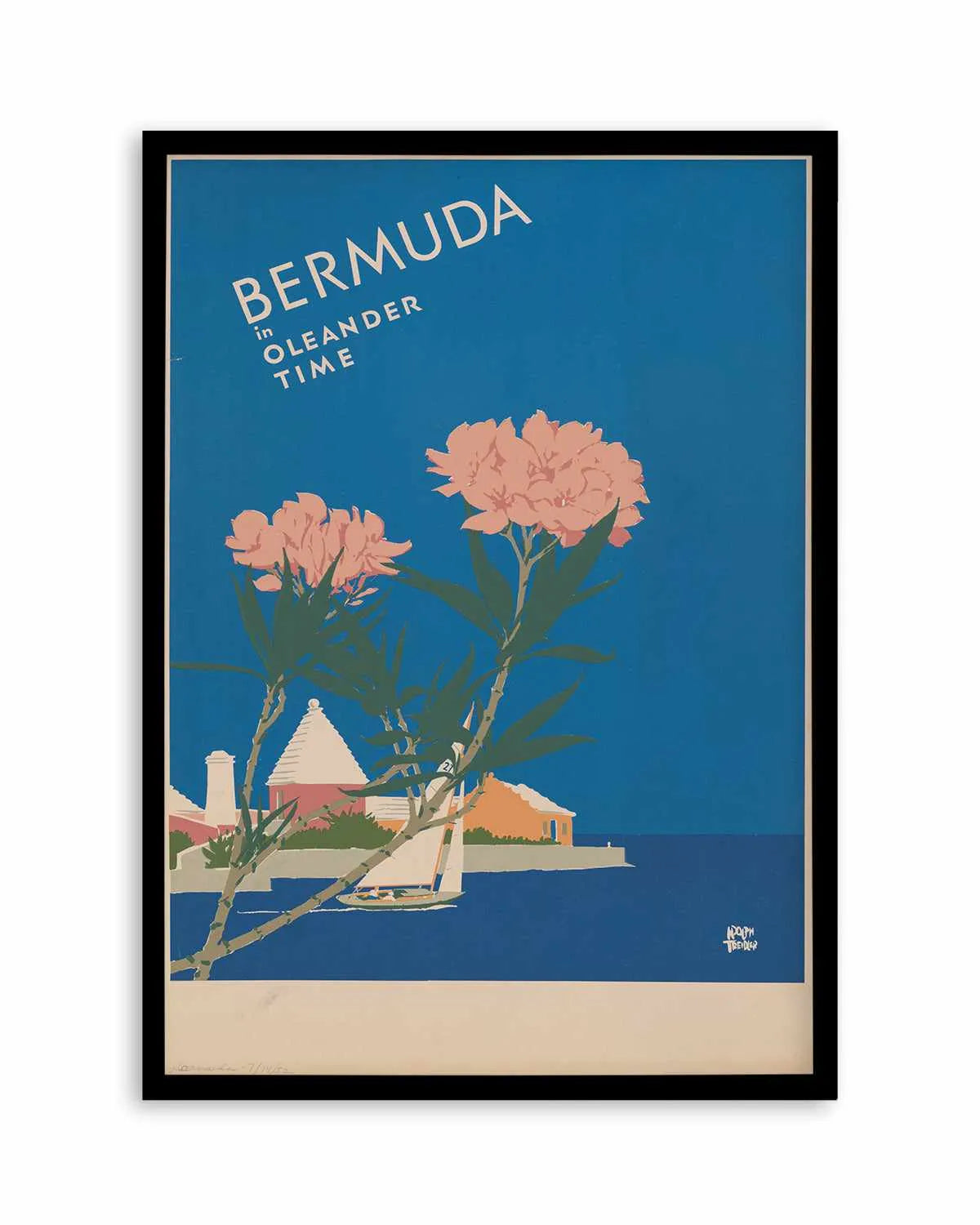 Bermuda Vintage Poster Art Print from Olive et Oriel where you can shop wallpaper and artworks online