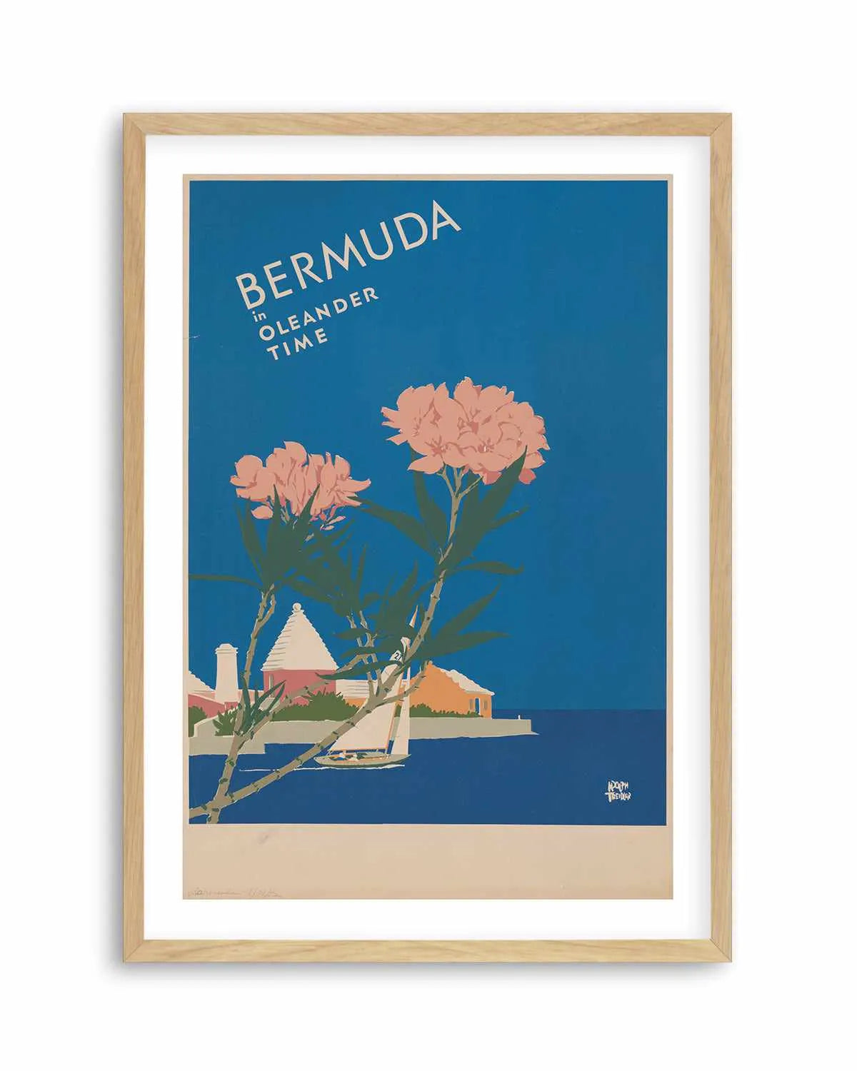 Bermuda Vintage Poster Art Print from Olive et Oriel where you can shop wallpaper and artworks online