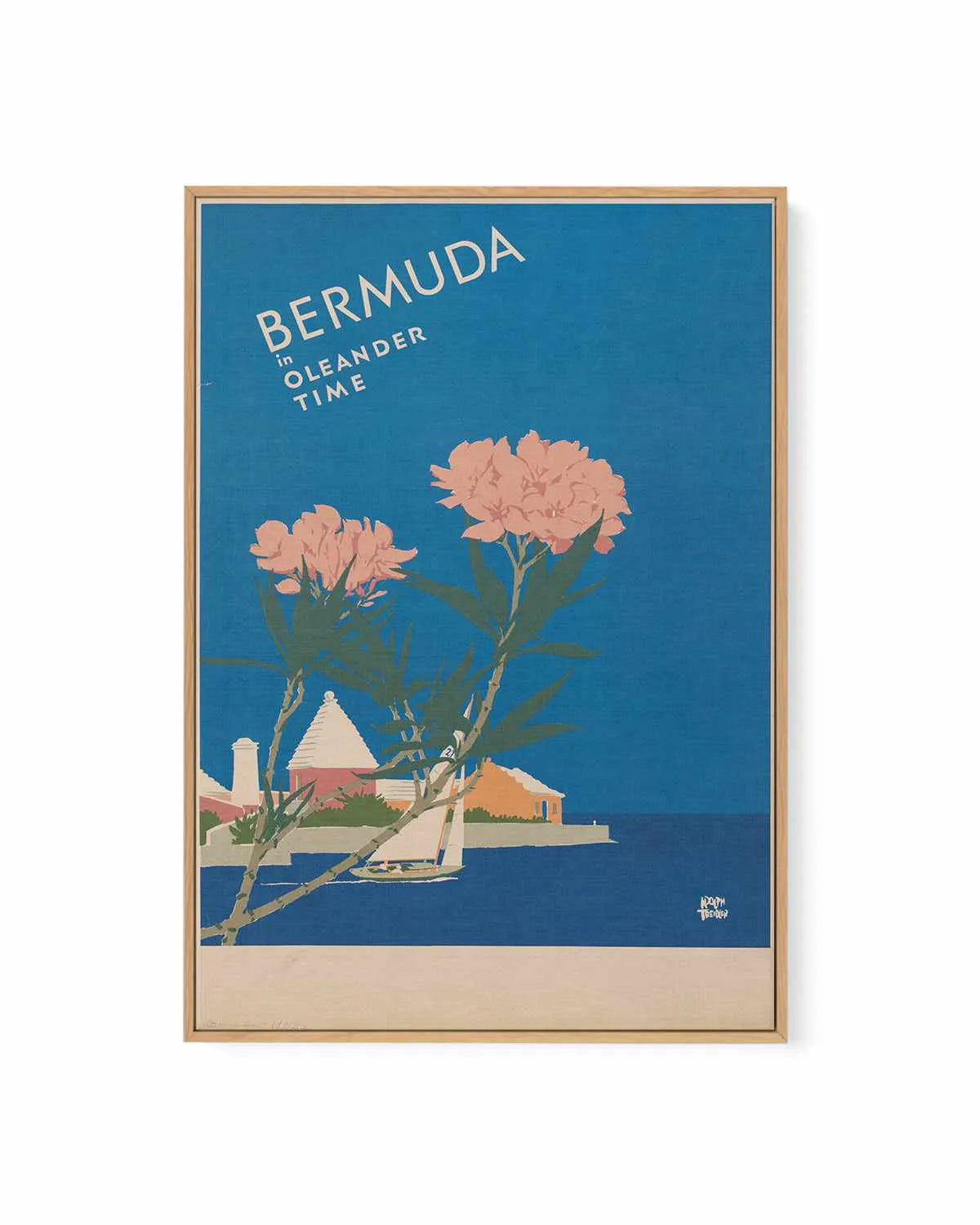 Bermuda Vintage Poster | Framed Canvas Art Print from Olive et Oriel where you can shop wallpaper and artworks online