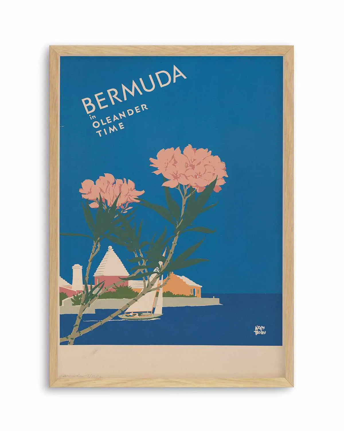 Bermuda Vintage Poster Art Print from Olive et Oriel where you can shop wallpaper and artworks online