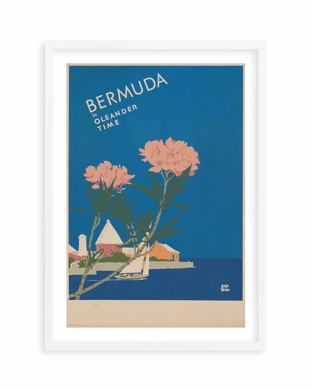 Bermuda Vintage Poster Art Print from Olive et Oriel where you can shop wallpaper and artworks online