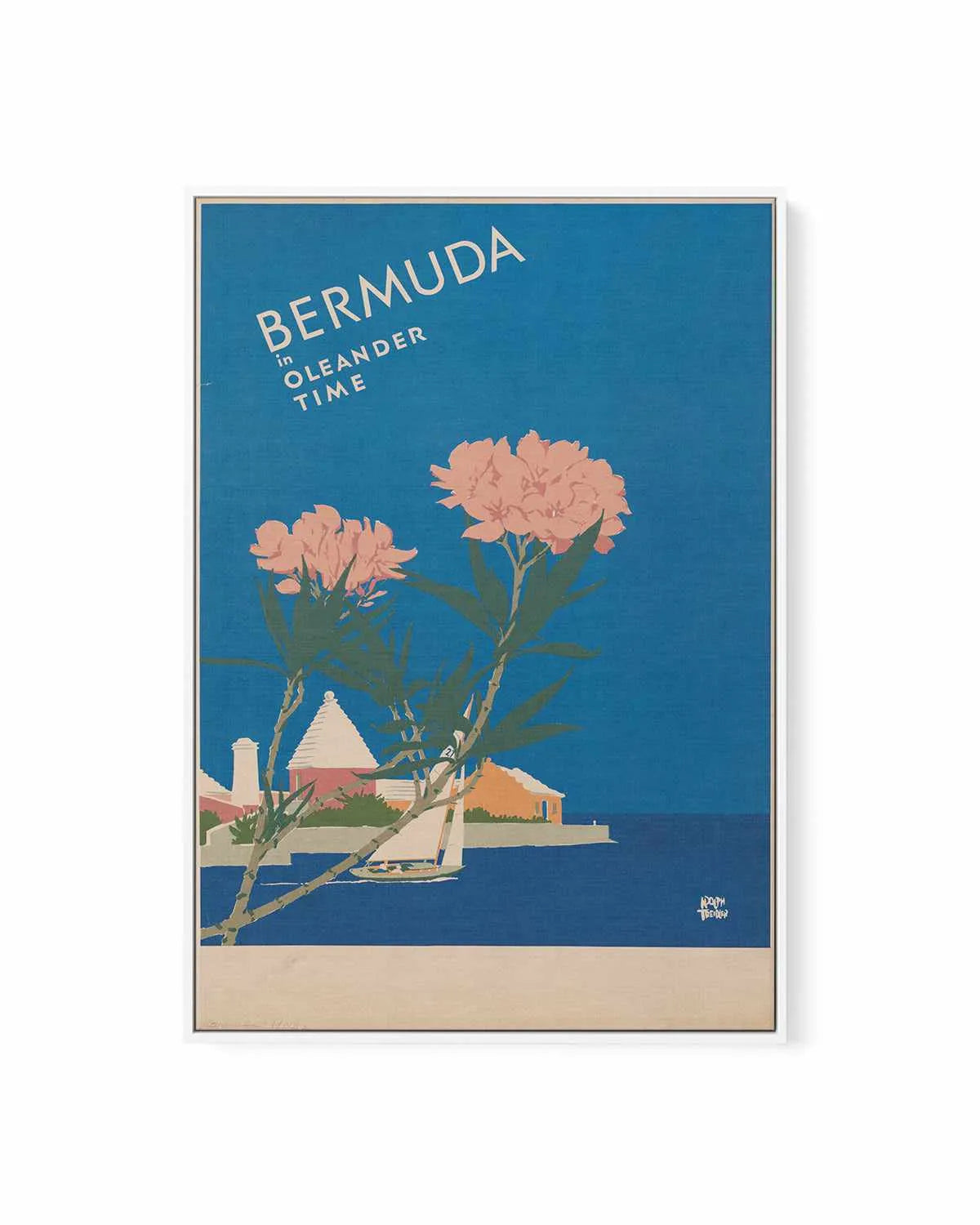 Bermuda Vintage Poster | Framed Canvas Art Print from Olive et Oriel where you can shop wallpaper and artworks online