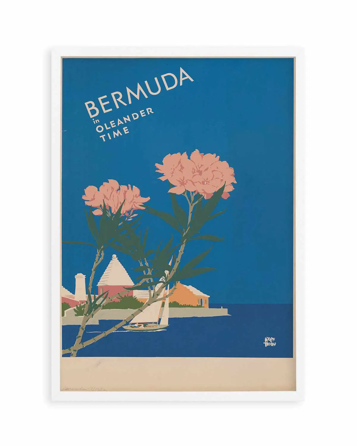 Bermuda Vintage Poster Art Print from Olive et Oriel where you can shop wallpaper and artworks online