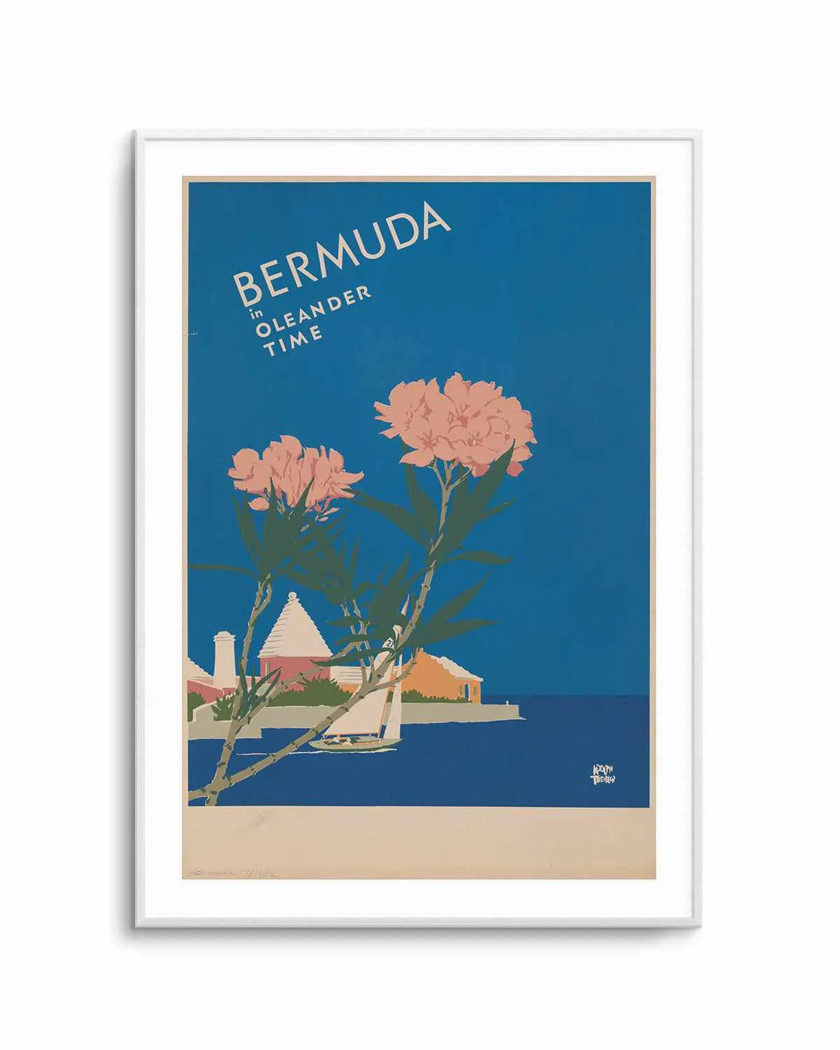 Bermuda Vintage Poster Art Print from Olive et Oriel where you can shop wallpaper and artworks online