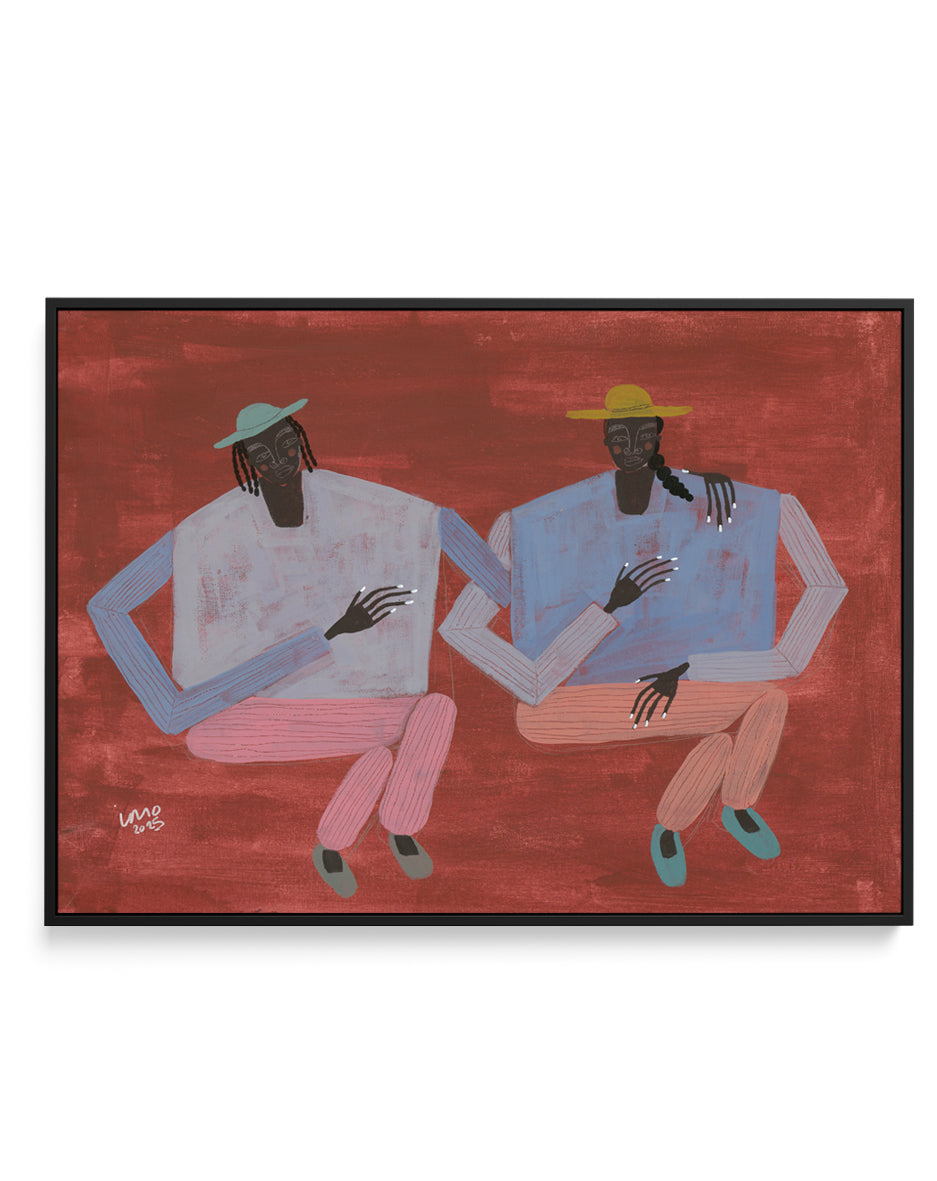 Better With You by Studio IMO | Framed Canvas Art Print