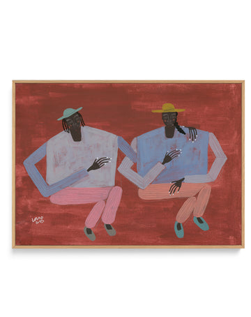 Better With You by Studio IMO | Framed Canvas Wall Art