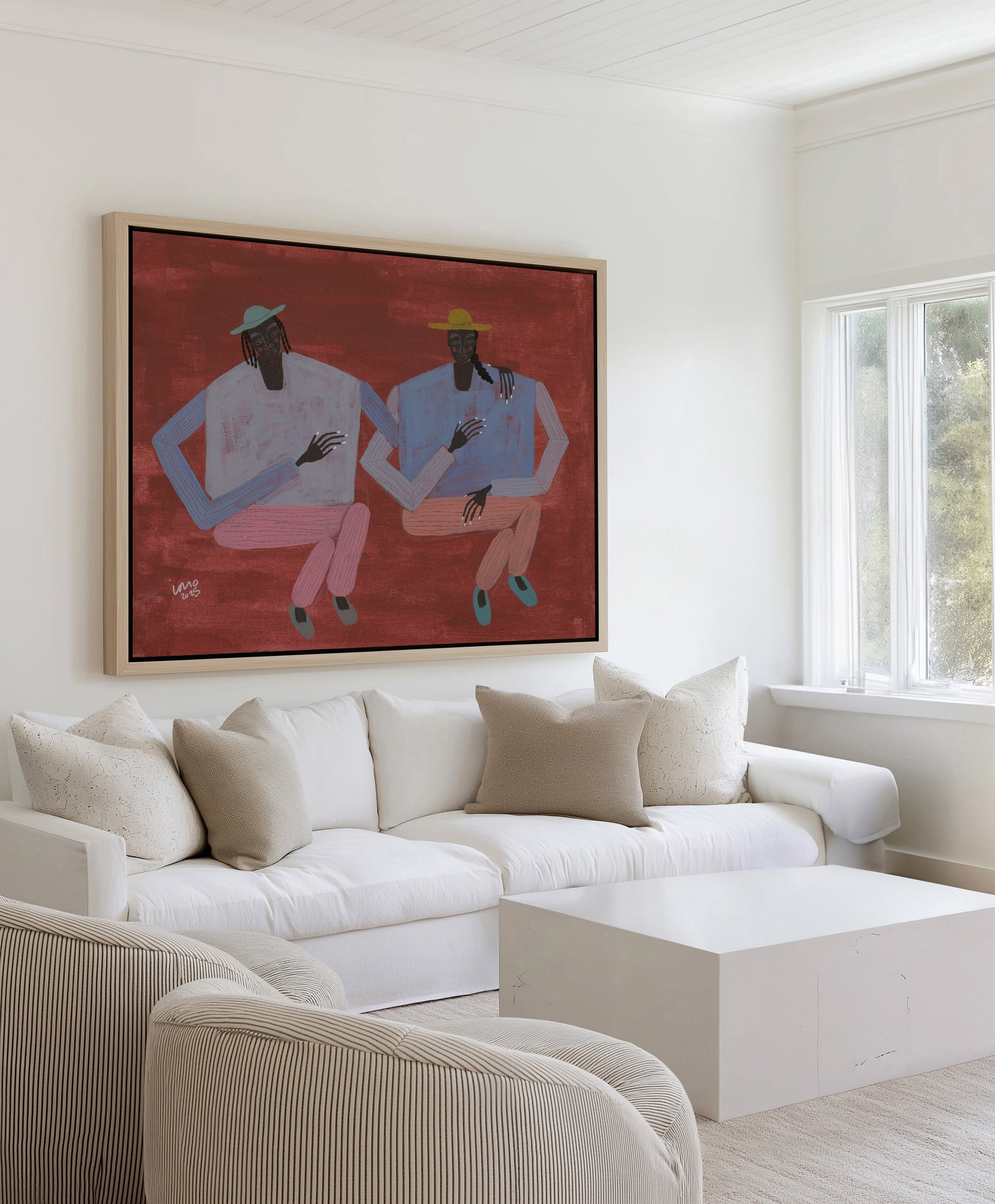 Better With You by Studio IMO | Framed Canvas Art Print