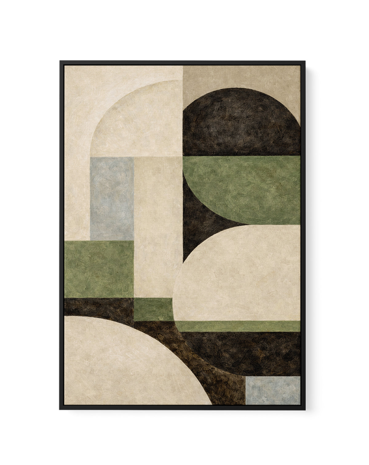 Between Shapes by Dan Hobday | Framed Canvas Art Print