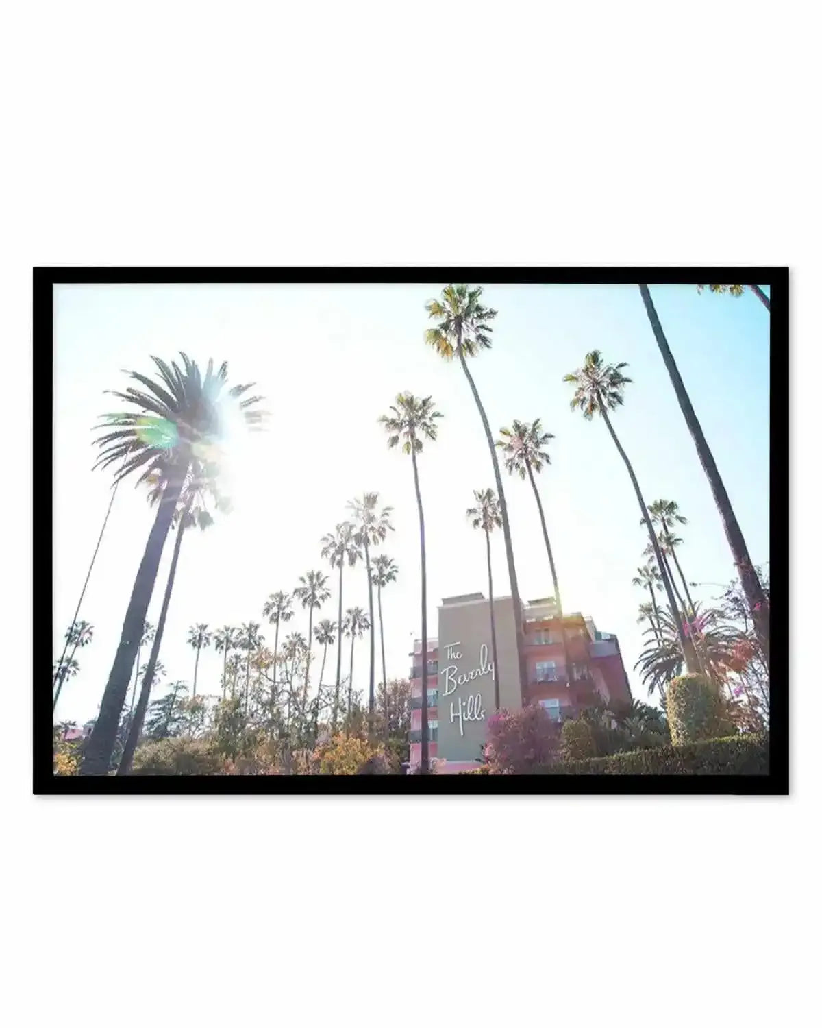 Beverly Hills Hotel I Colour | LS Art Print from Olive et Oriel where you can shop wallpaper and artworks online