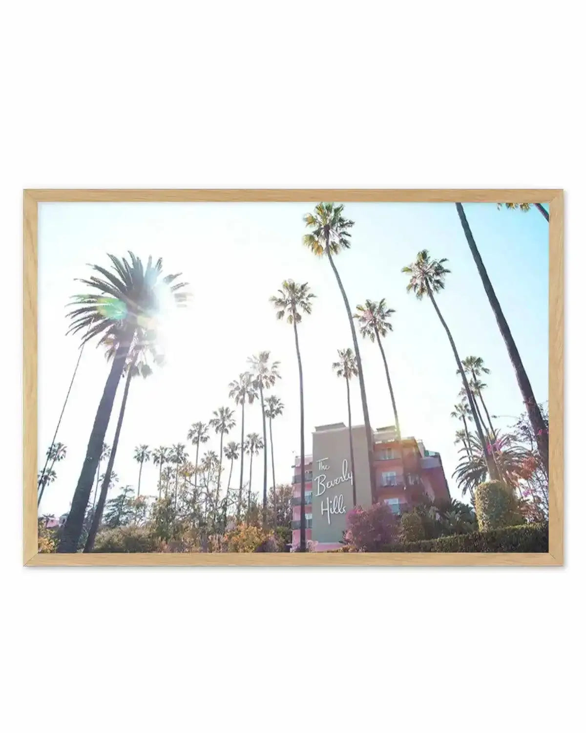 Beverly Hills Hotel I Colour | LS Art Print from Olive et Oriel where you can shop wallpaper and artworks online