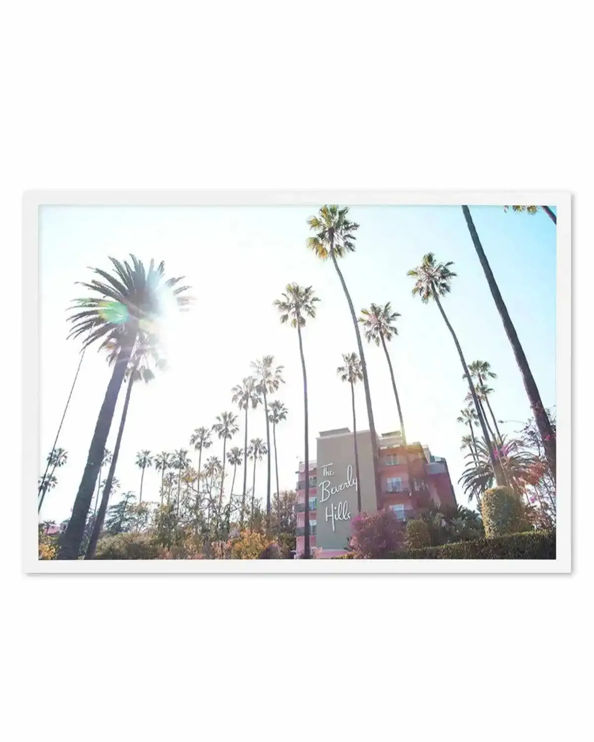 Beverly Hills Hotel I Colour | LS Art Print from Olive et Oriel where you can shop wallpaper and artworks online