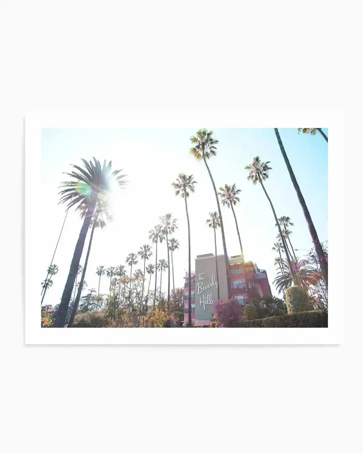 Beverly Hills Hotel I Colour | LS Art Print from Olive et Oriel where you can shop wallpaper and artworks online