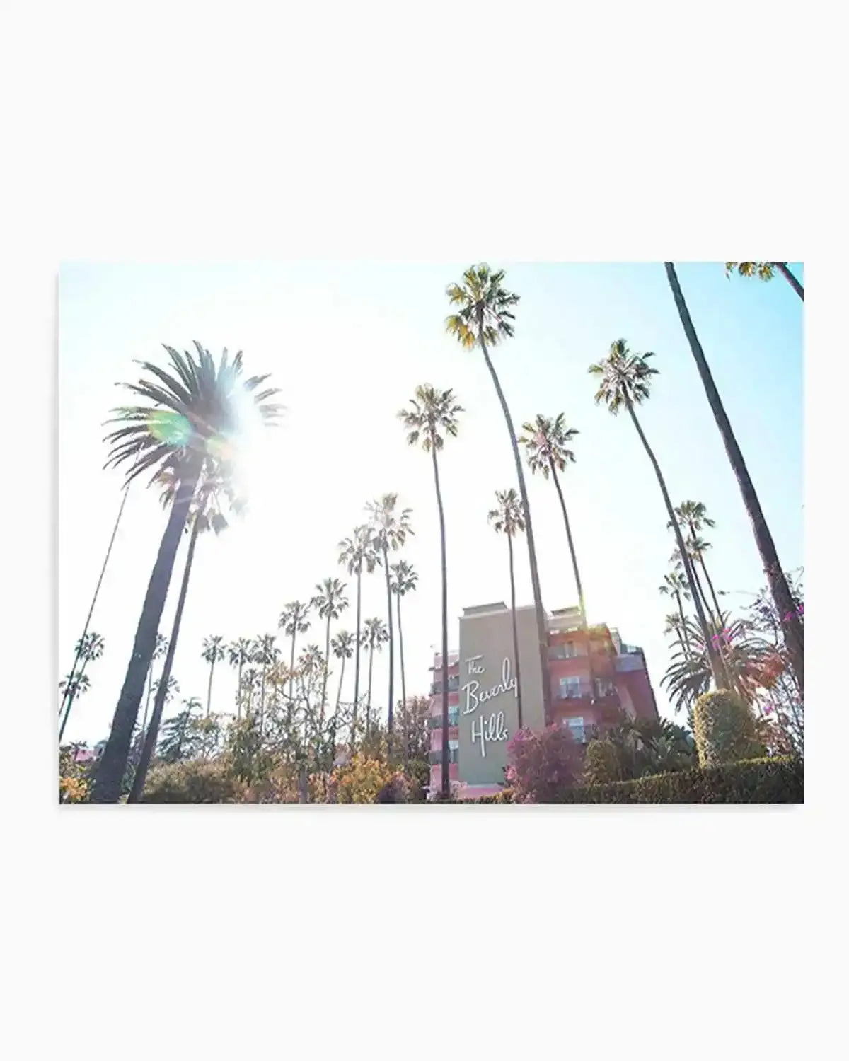 Beverly Hills Hotel I Colour | LS Art Print from Olive et Oriel where you can shop wallpaper and artworks online