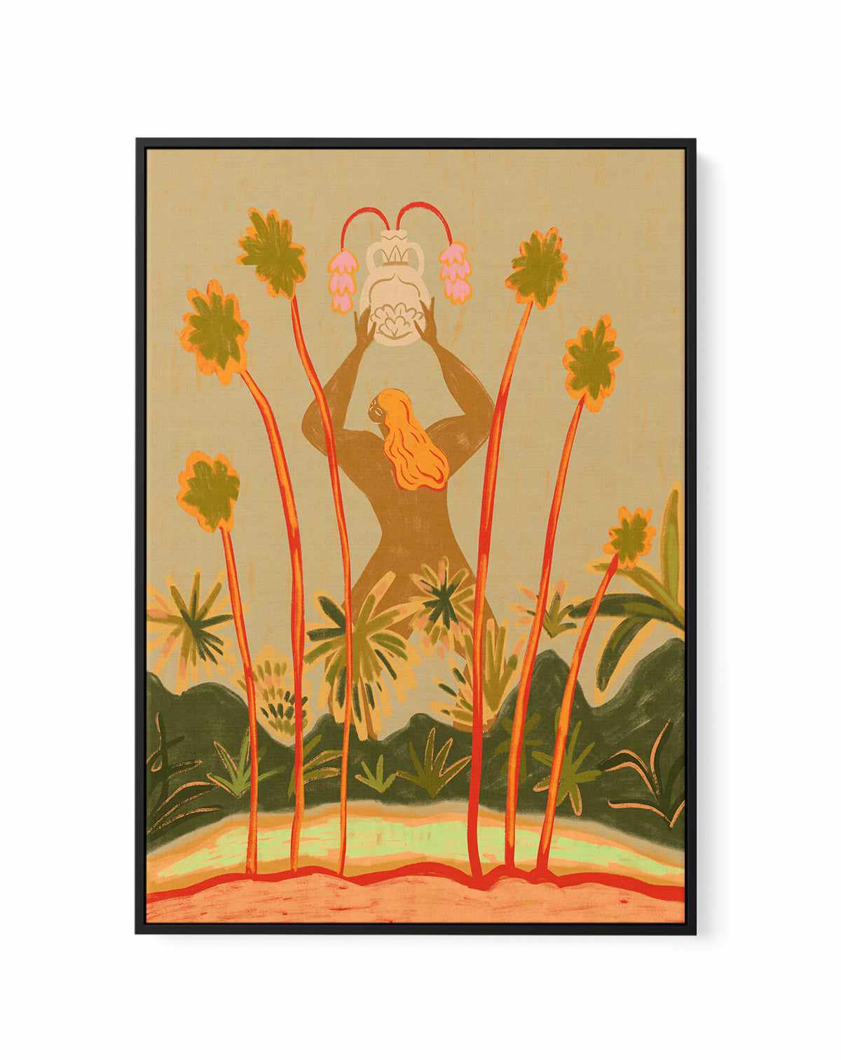 Beyond The Trees by Arty Guava | Framed Canvas Art Print from Olive et Oriel where you can shop wallpaper and artworks online