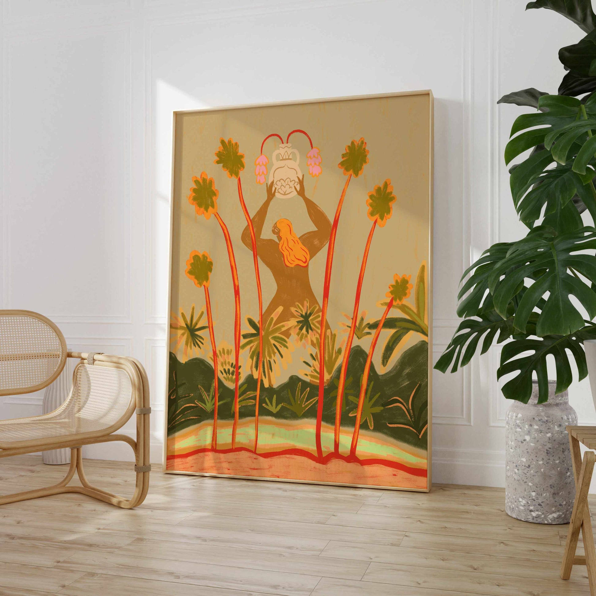 Beyond The Trees by Arty Guava | Art Print from Olive et Oriel where you can shop wallpaper and artworks online