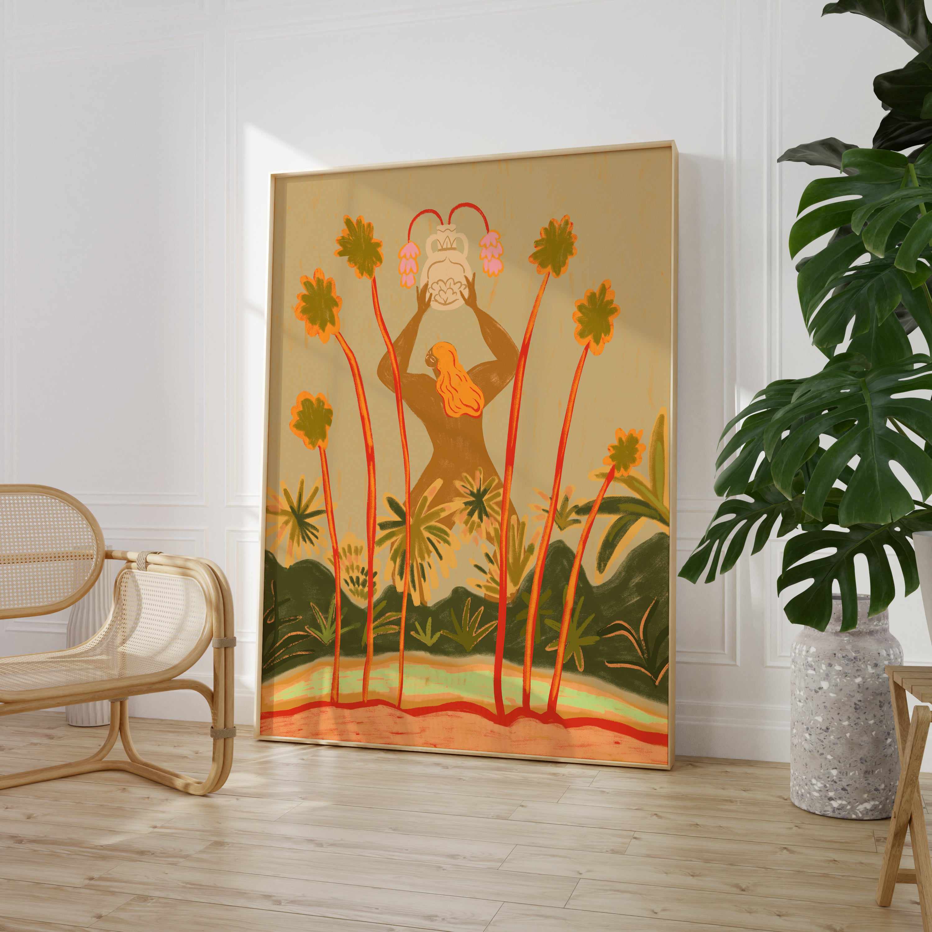 Beyond The Trees by Arty Guava | Art Print from Olive et Oriel where you can shop wallpaper and artworks online