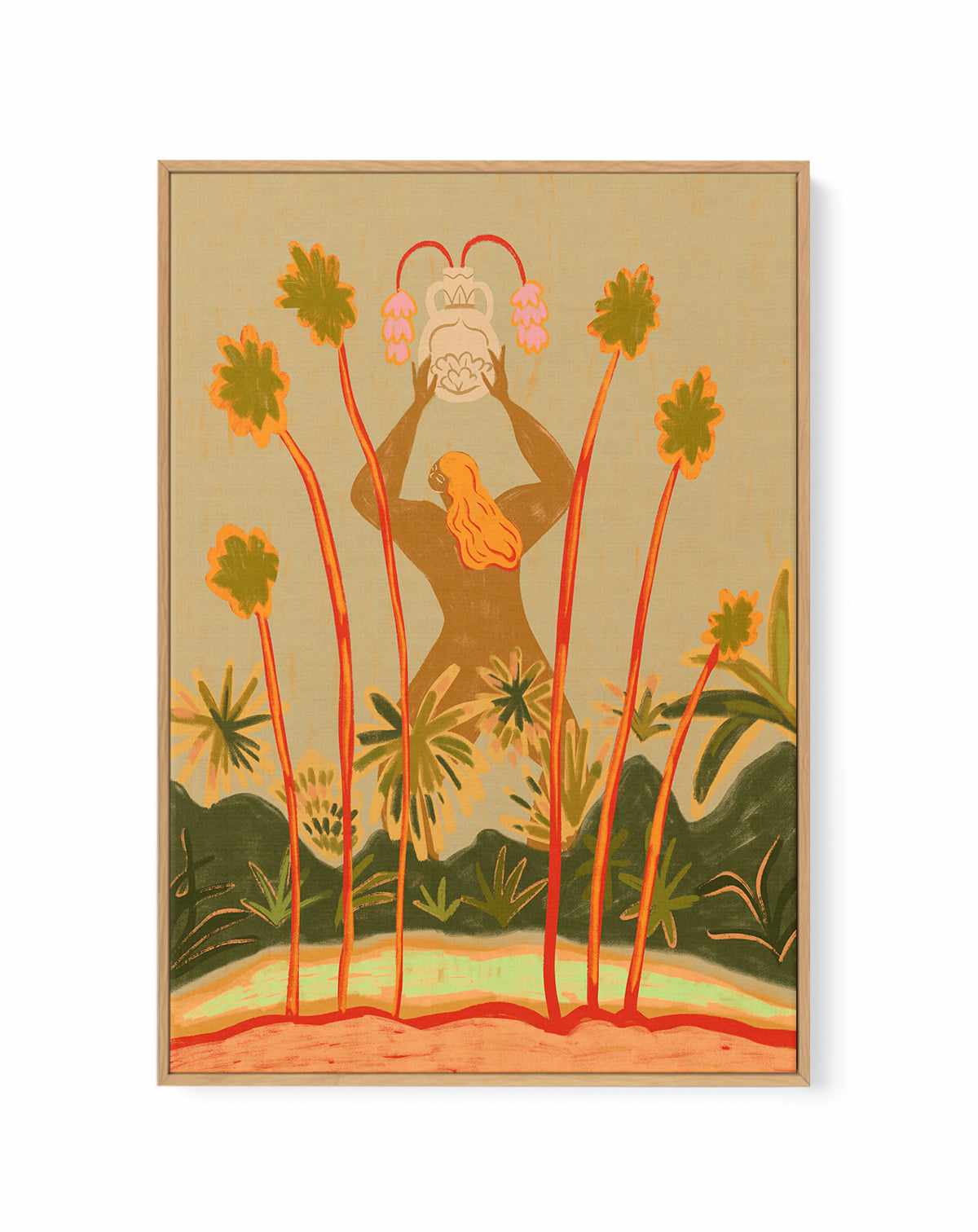 Beyond The Trees by Arty Guava | Framed Canvas Art Print from Olive et Oriel where you can shop wallpaper and artworks online