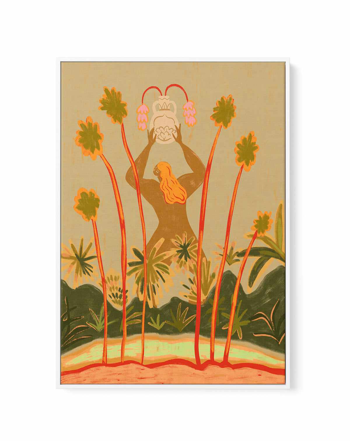 Beyond The Trees by Arty Guava | Framed Canvas Art Print from Olive et Oriel where you can shop wallpaper and artworks online