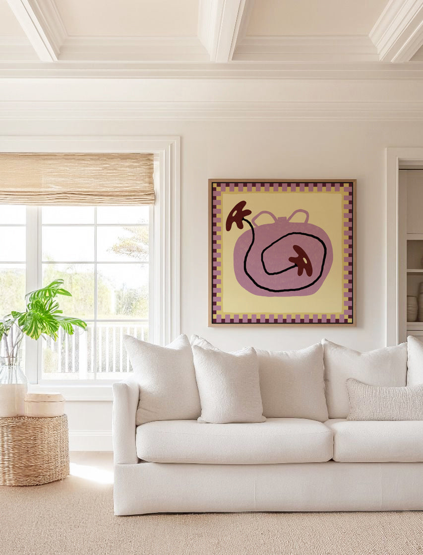 Beyond The Vase Bloom 4 by Shatha Al Dafai | Framed Canvas Art Print