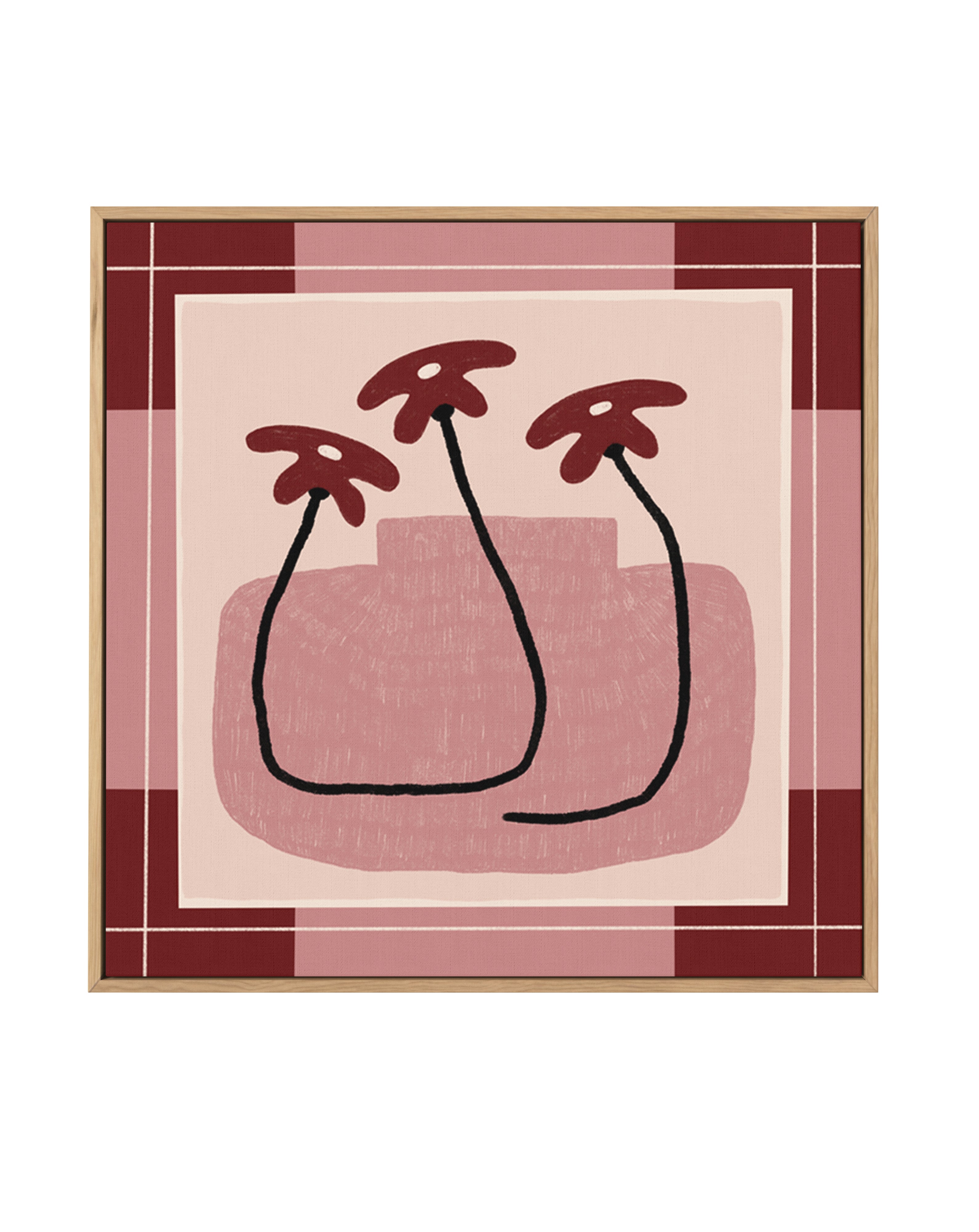 Beyond The Vase Bloom 5 by Shatha Al Dafai | Framed Canvas Art Print