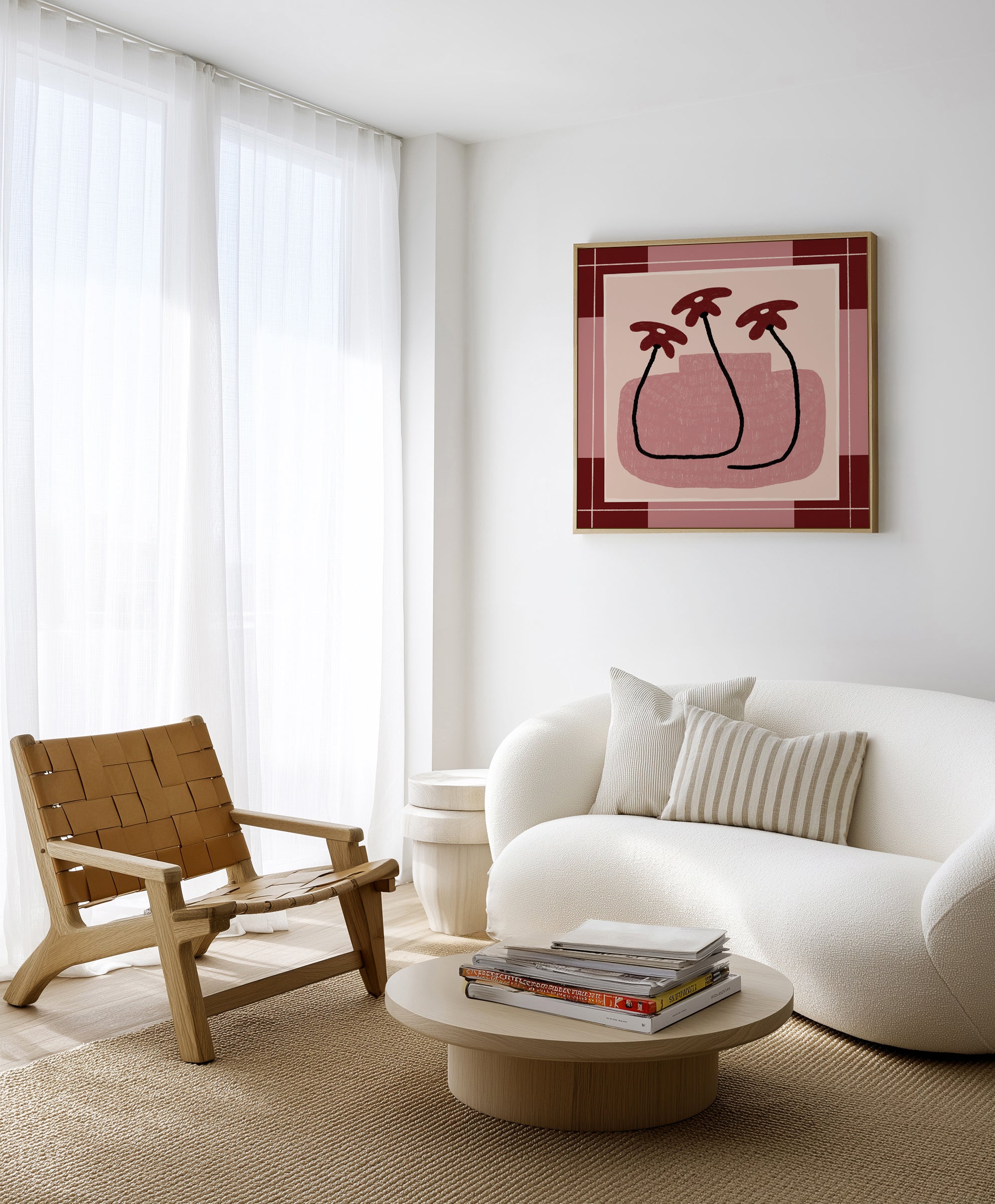 Beyond The Vase Bloom 5 by Shatha Al Dafai | Framed Canvas Art Print