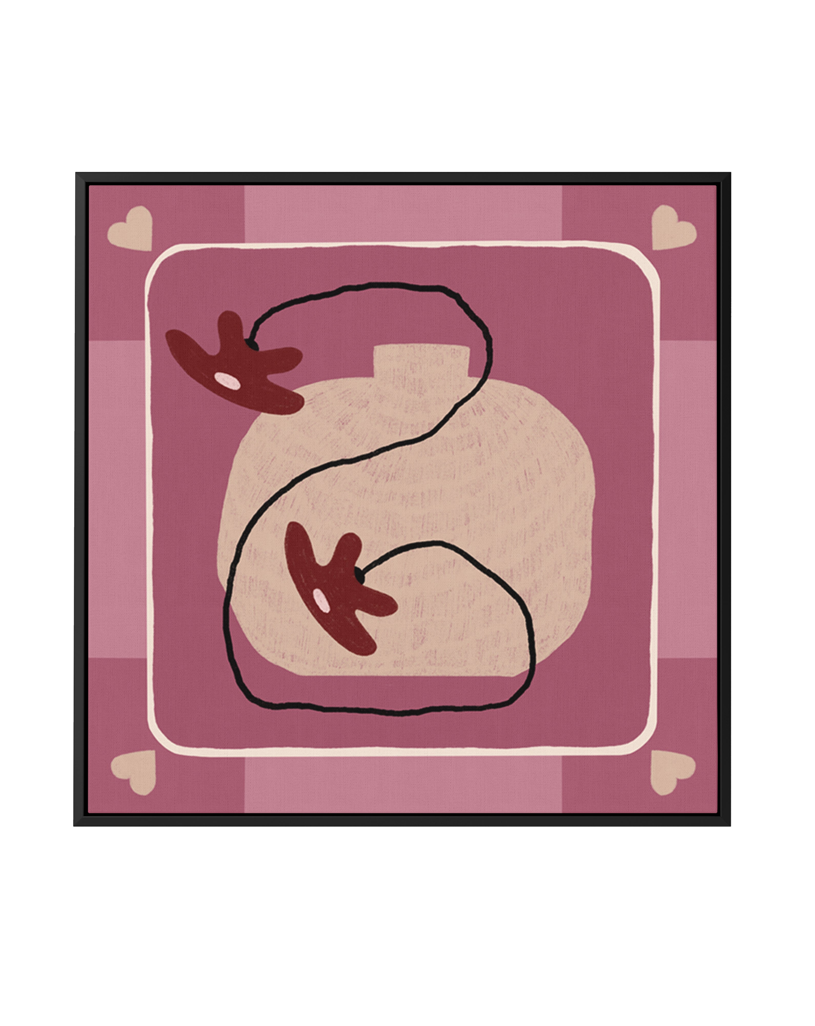 Beyond The Vase Bloom 6 by Shatha Al Dafai | Framed Canvas Art Print