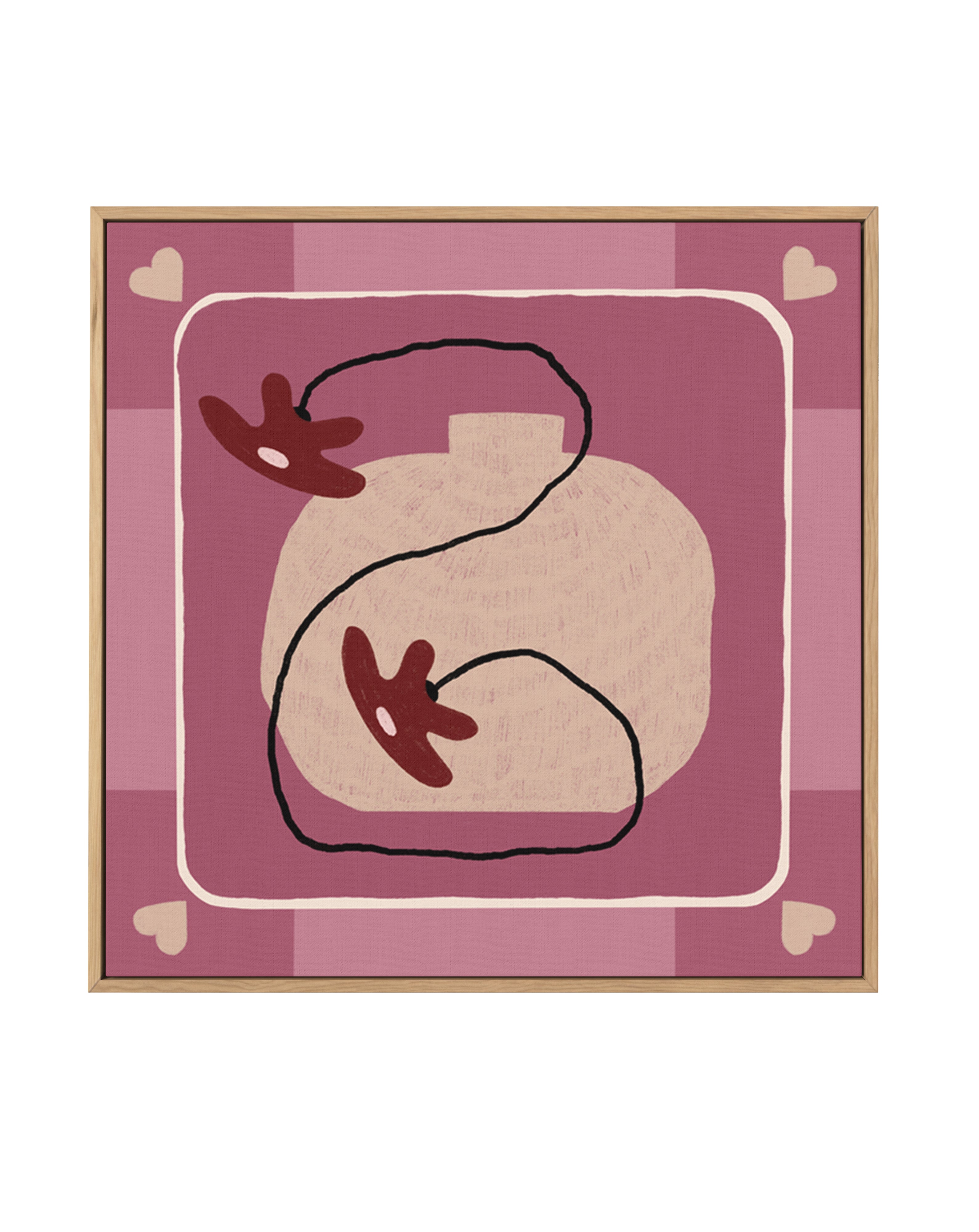 Beyond The Vase Bloom 6 by Shatha Al Dafai | Framed Canvas Art Print