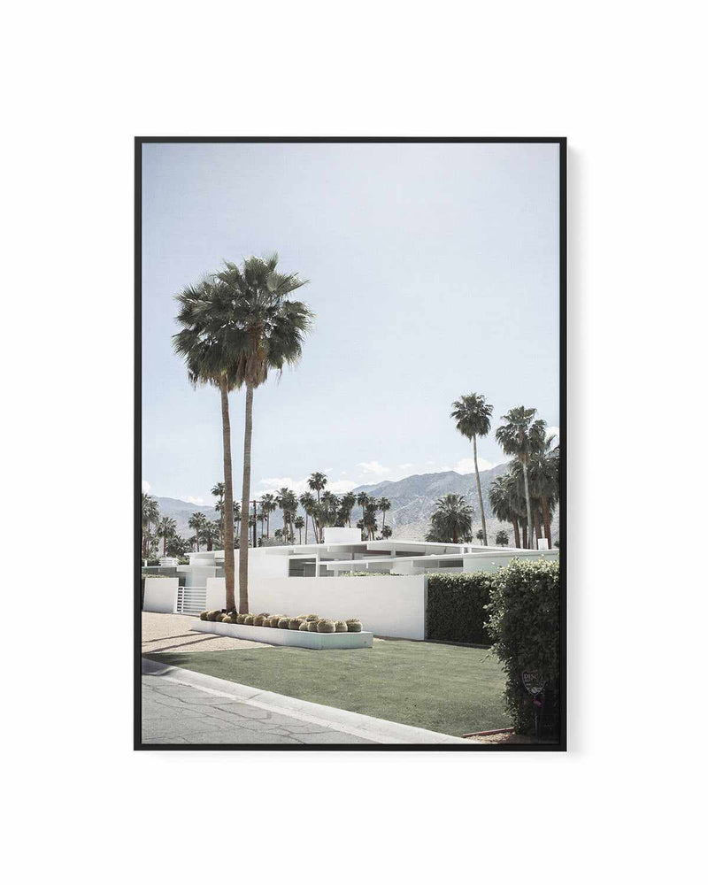 Beyond the Palms, Palm Springs | Framed Canvas Art Print