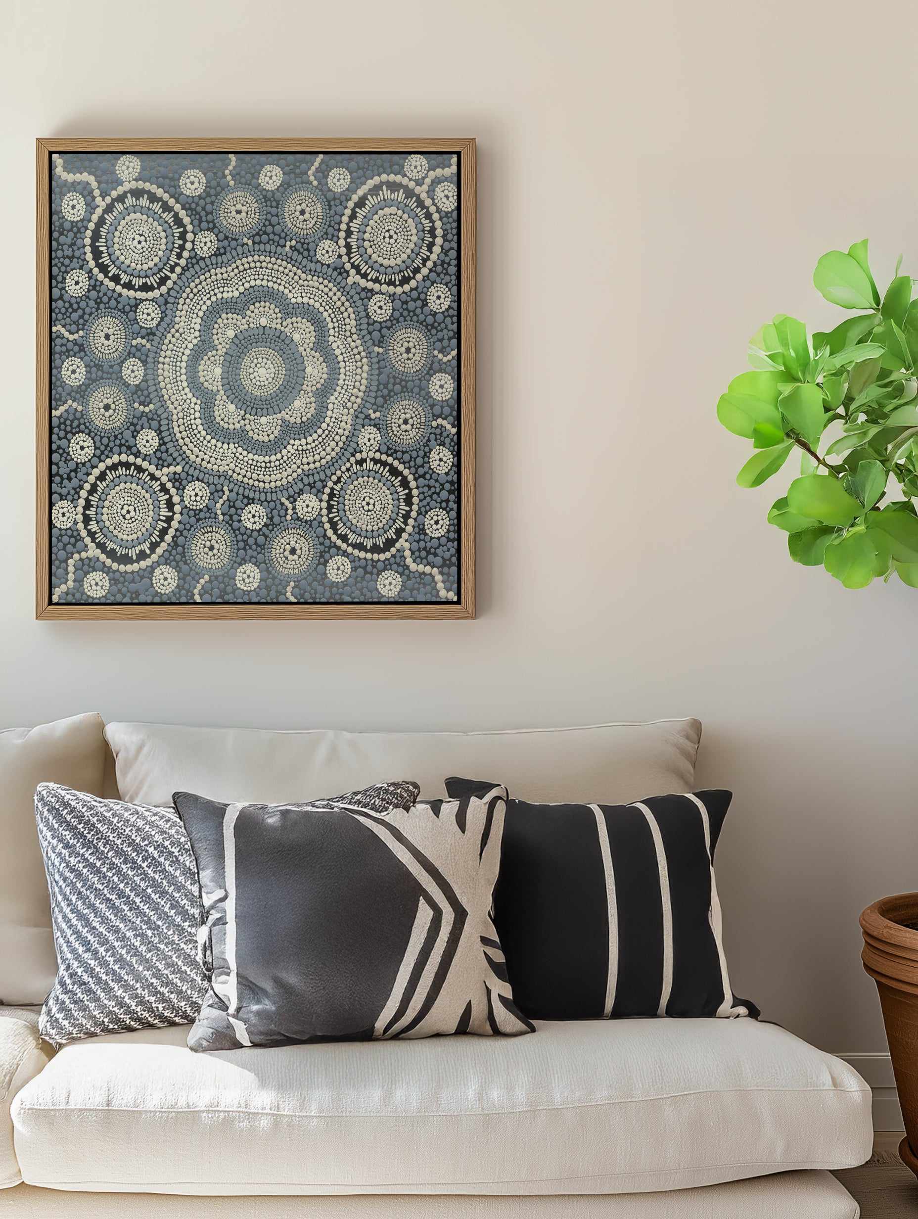 Bidu by Bianka Carson | Framed Canvas Art Print