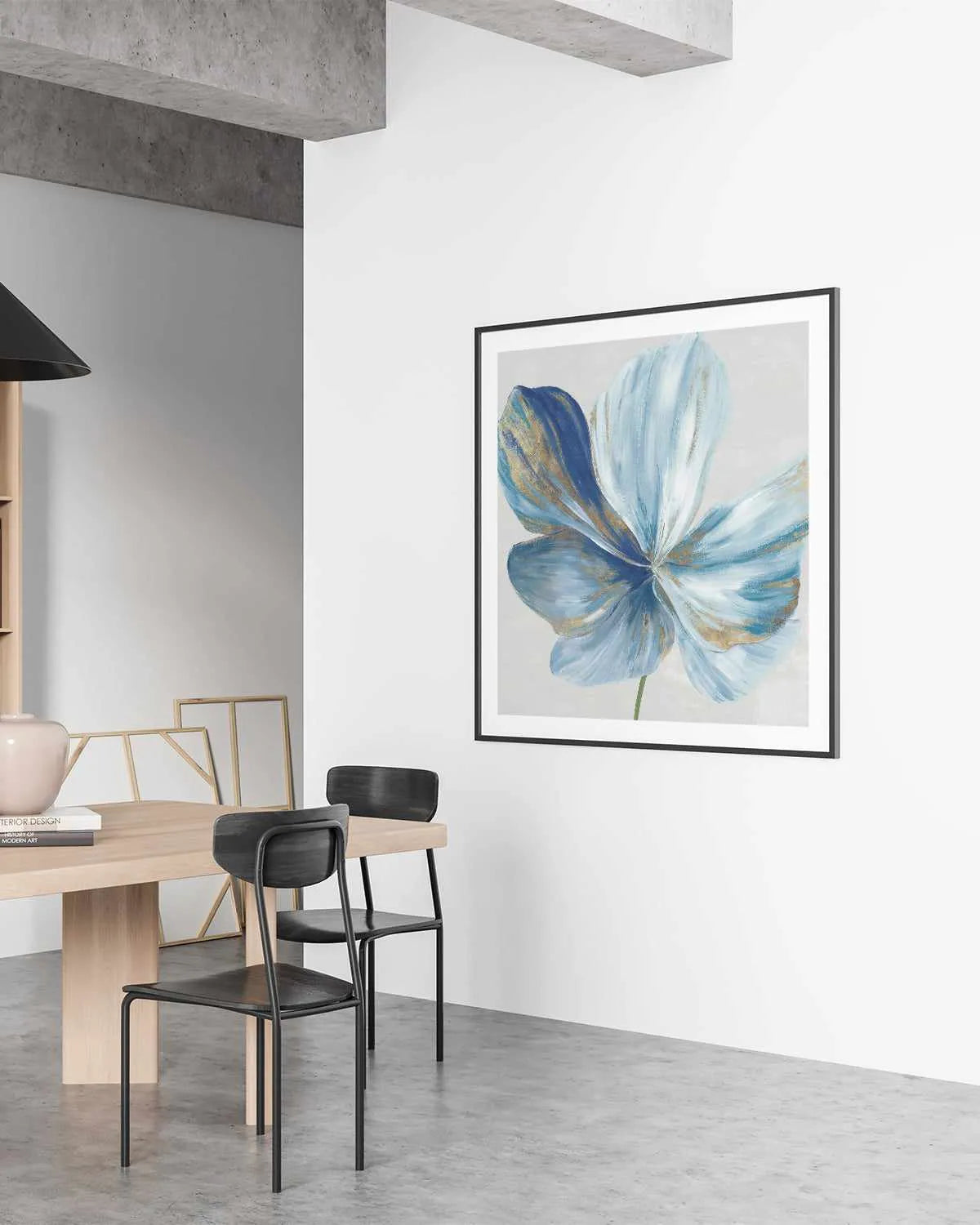 Big Blue Flower II Art Print from Olive et Oriel where you can shop wallpaper and artworks online