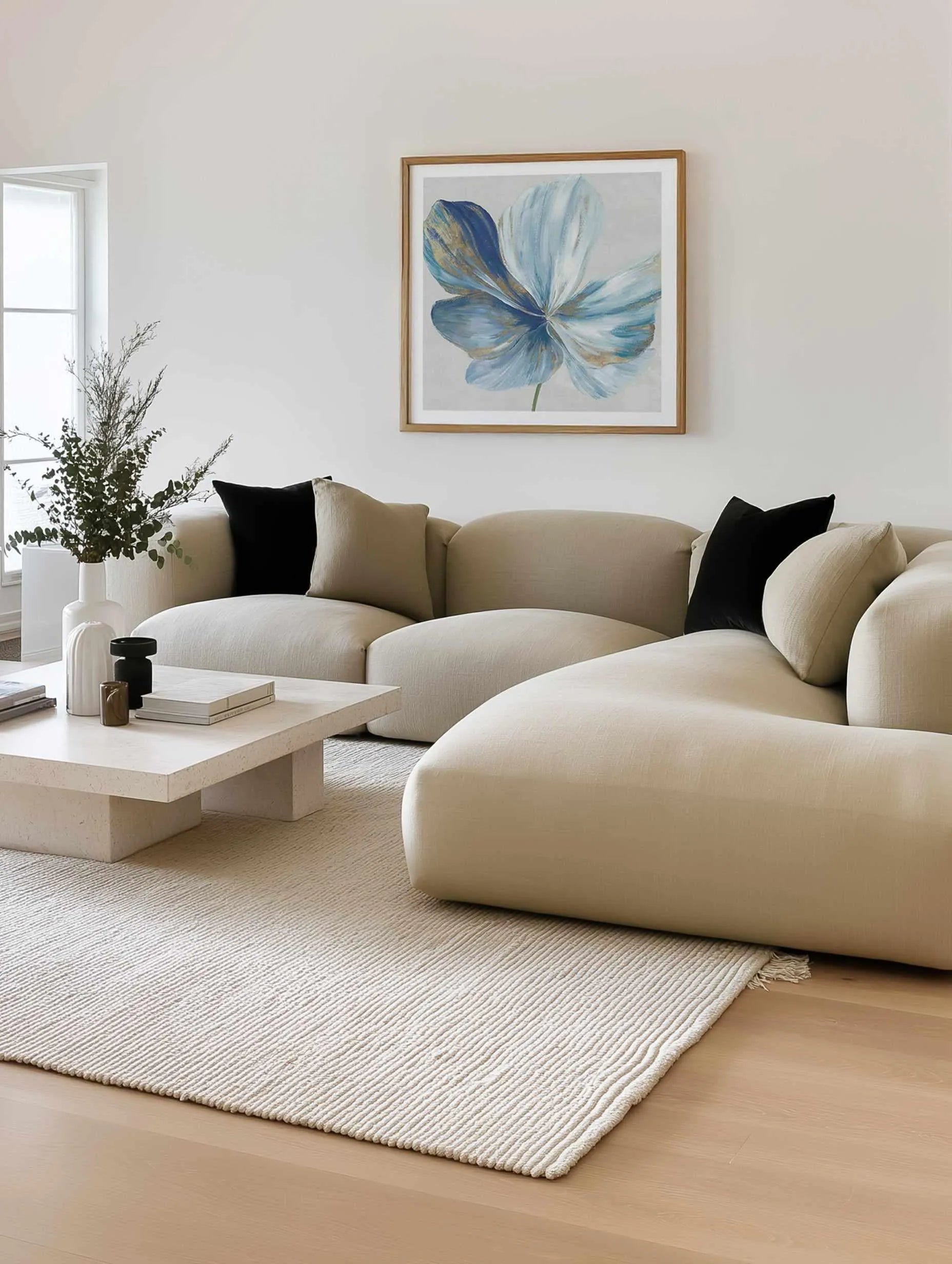 Big Blue Flower II Art Print from Olive et Oriel where you can shop wallpaper and artworks online