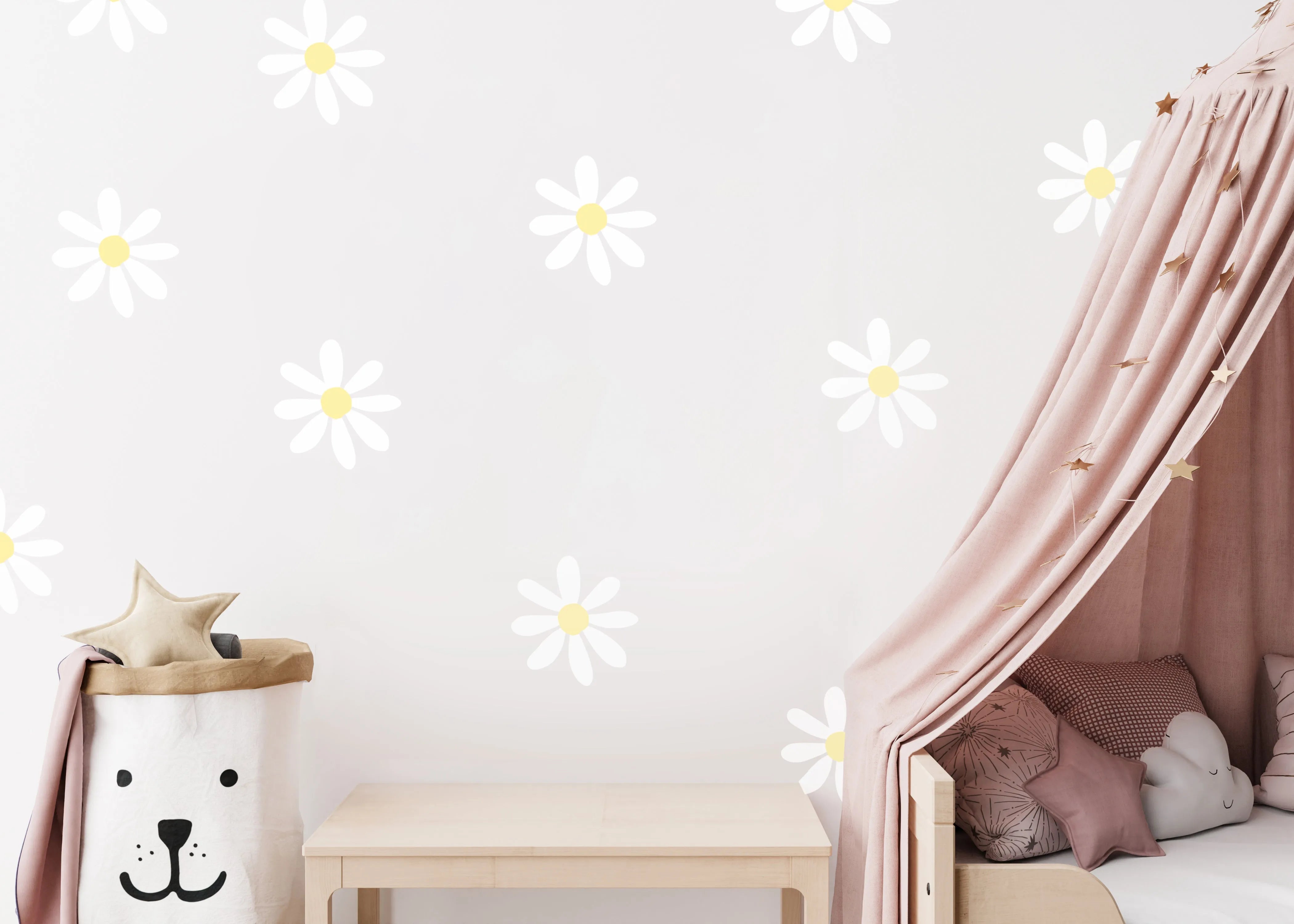 Big Daisies Decal Set from Olive et Oriel where you can shop wallpaper and artworks online