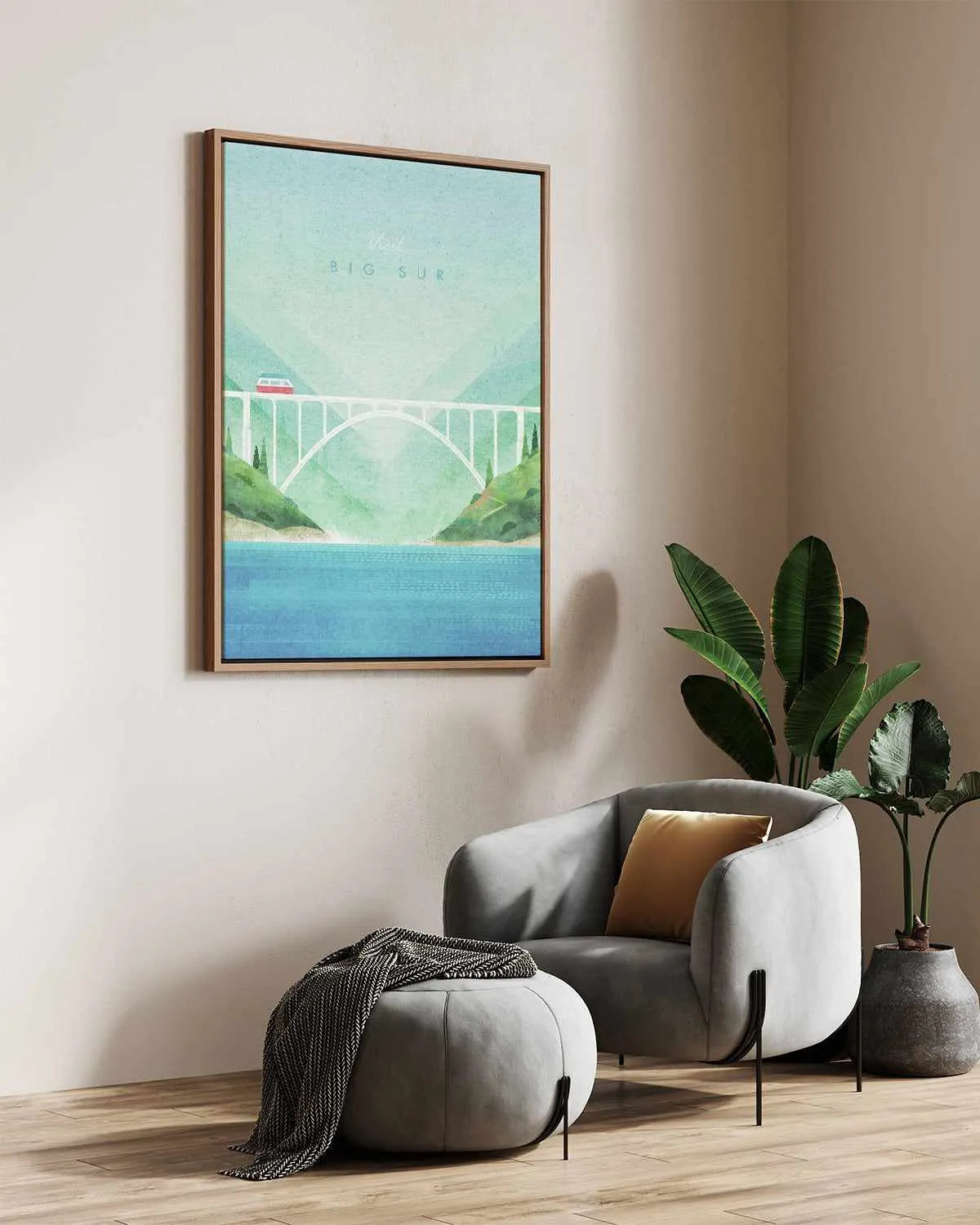 Big Sur by Henry Rivers | Framed Canvas Art Print from Olive et Oriel where you can shop wallpaper and artworks online