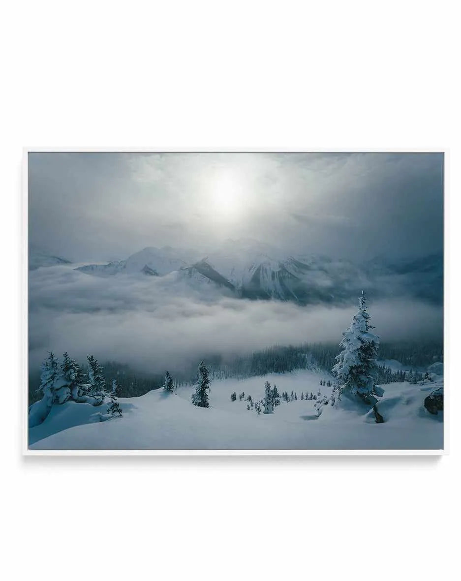Big White by Kalen X | Framed Canvas Art Print from Olive et Oriel where you can shop wallpaper and artworks online