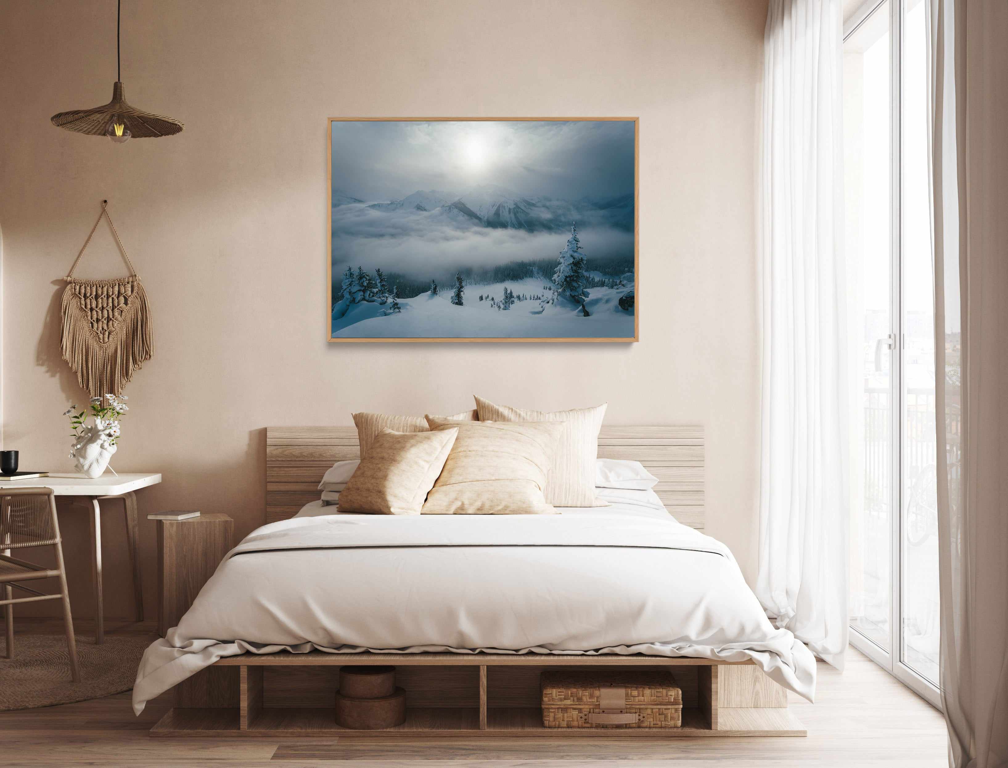 Big White by Kalen X | Framed Canvas Art Print