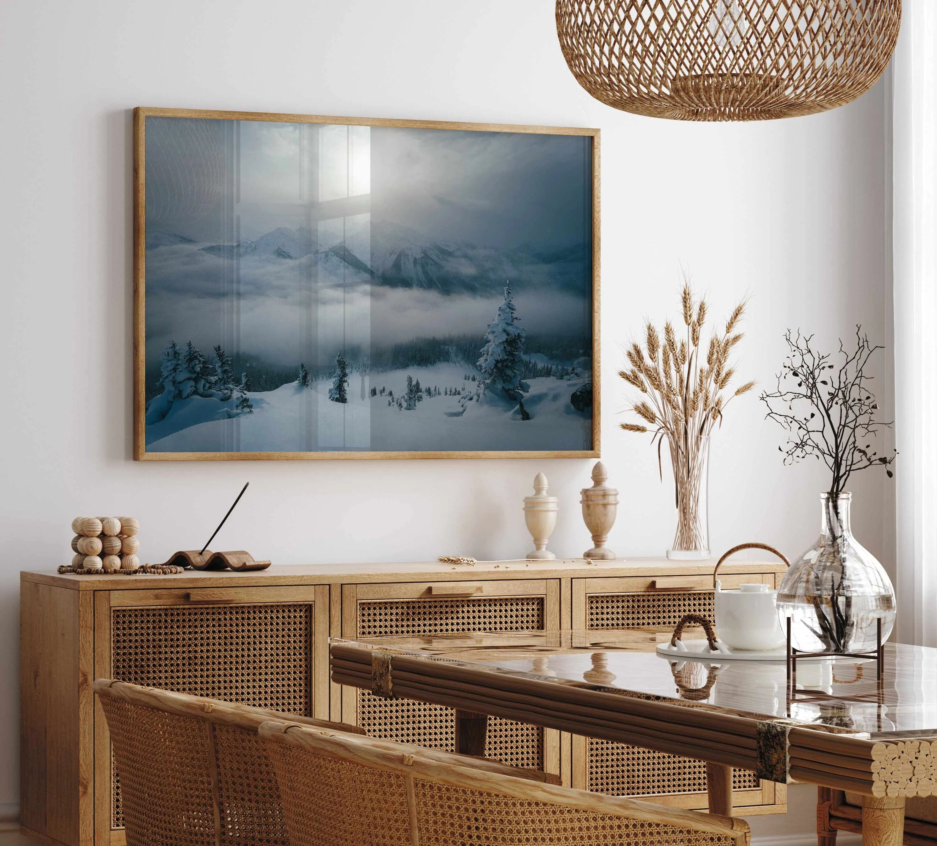 Big White by Kalen X | Art Print from Olive et Oriel where you can shop wallpaper and artworks online