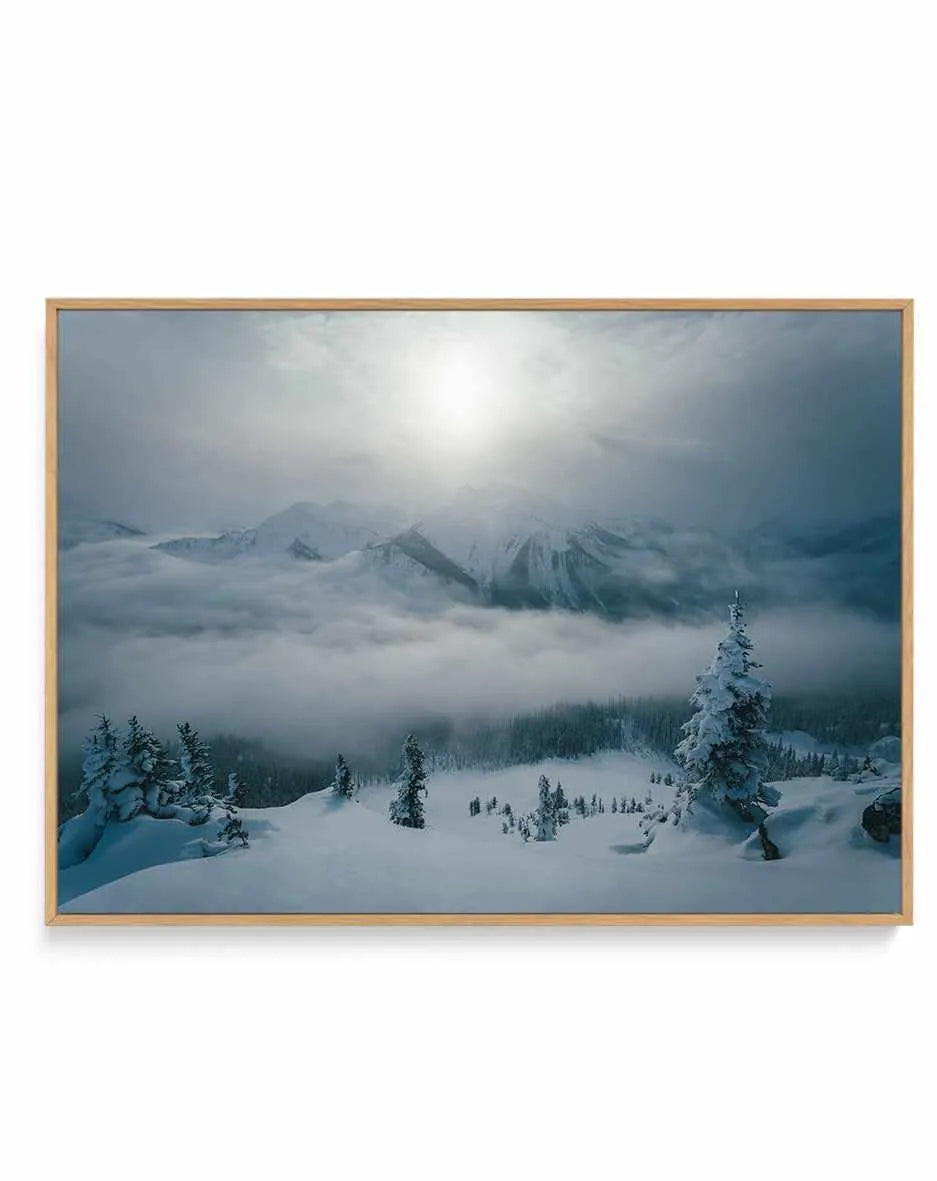 Big White by Kalen X | Framed Canvas Art Print from Olive et Oriel where you can shop wallpaper and artworks online