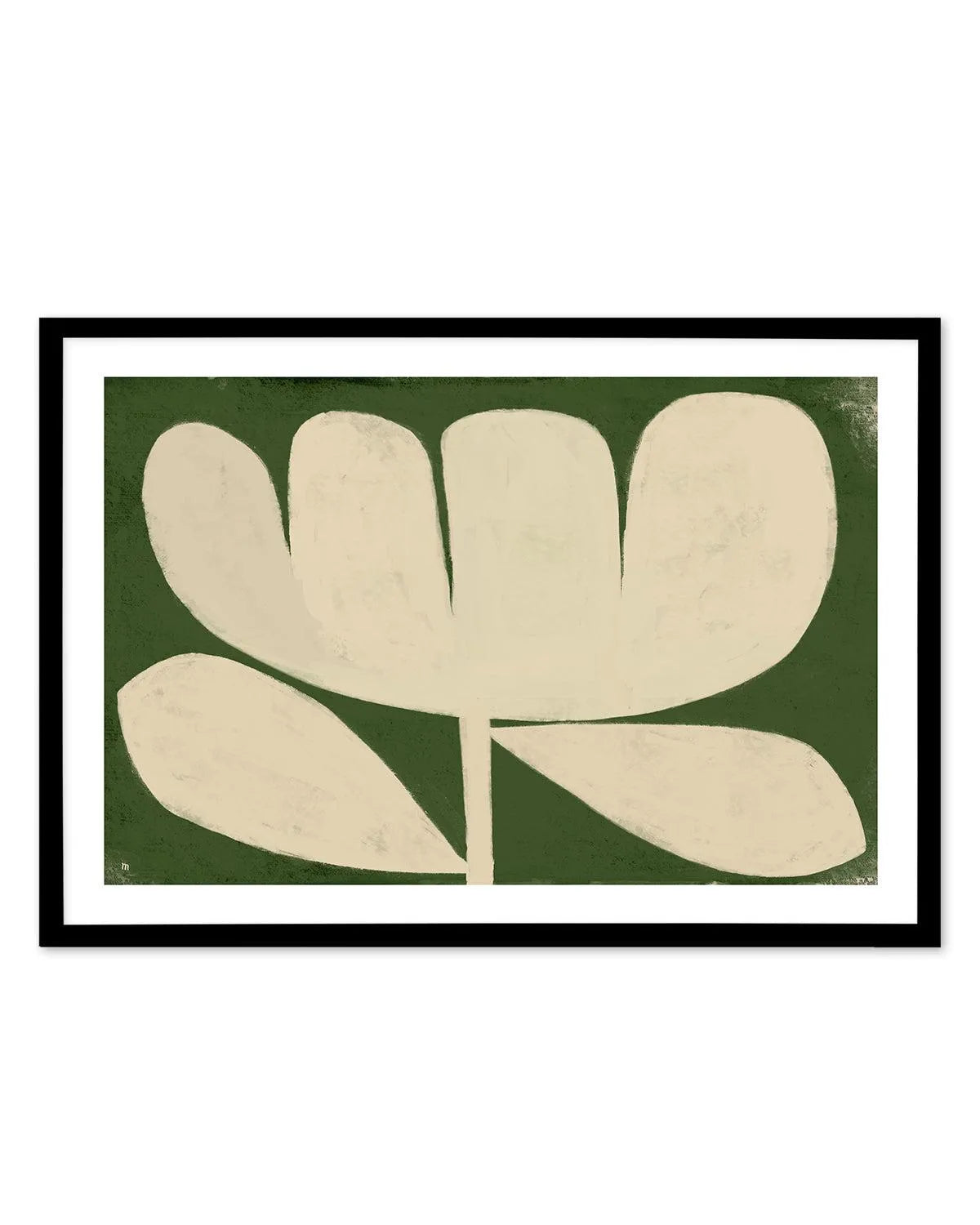 Big Flower on Green by Marco Marella | Art Print from Olive et Oriel where you can shop wallpaper and artworks online